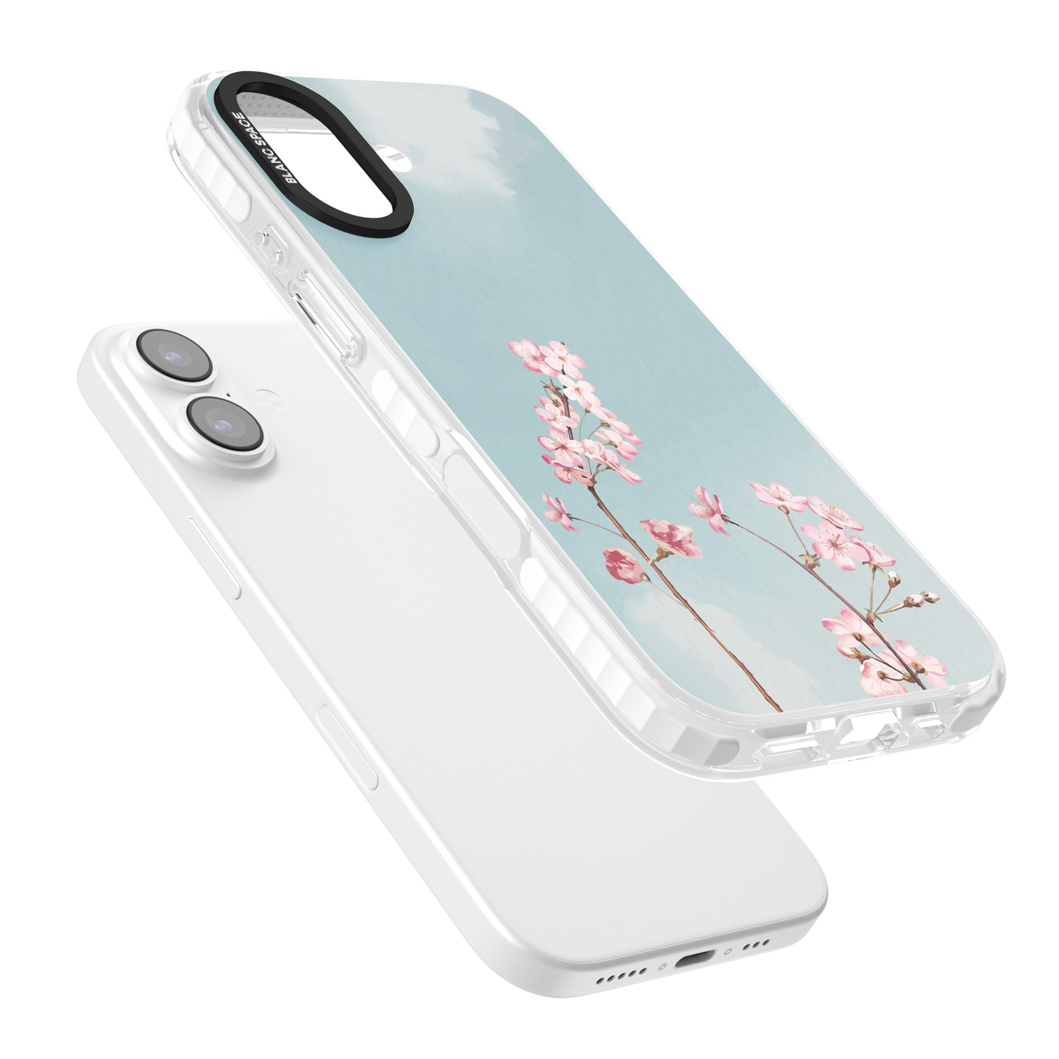 Blossom Flower Sky iPhone 17 Impact Pro Clear Phone Case Colours