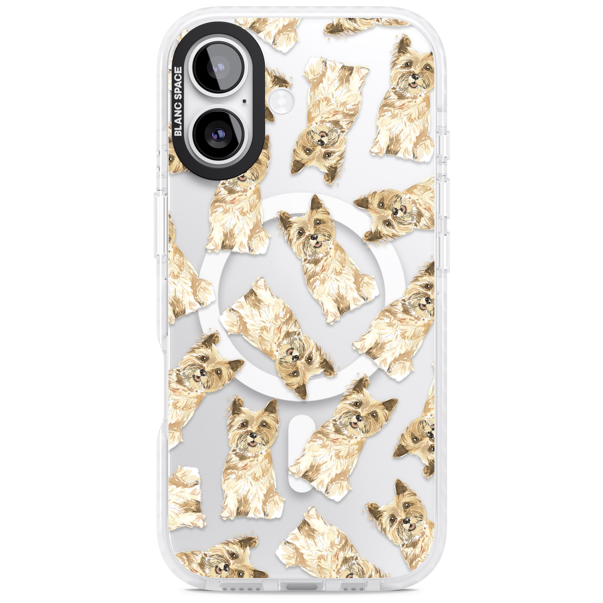 Cairn Terrier Watercolor iPhone 17 Impact Pro Clear Phone Case