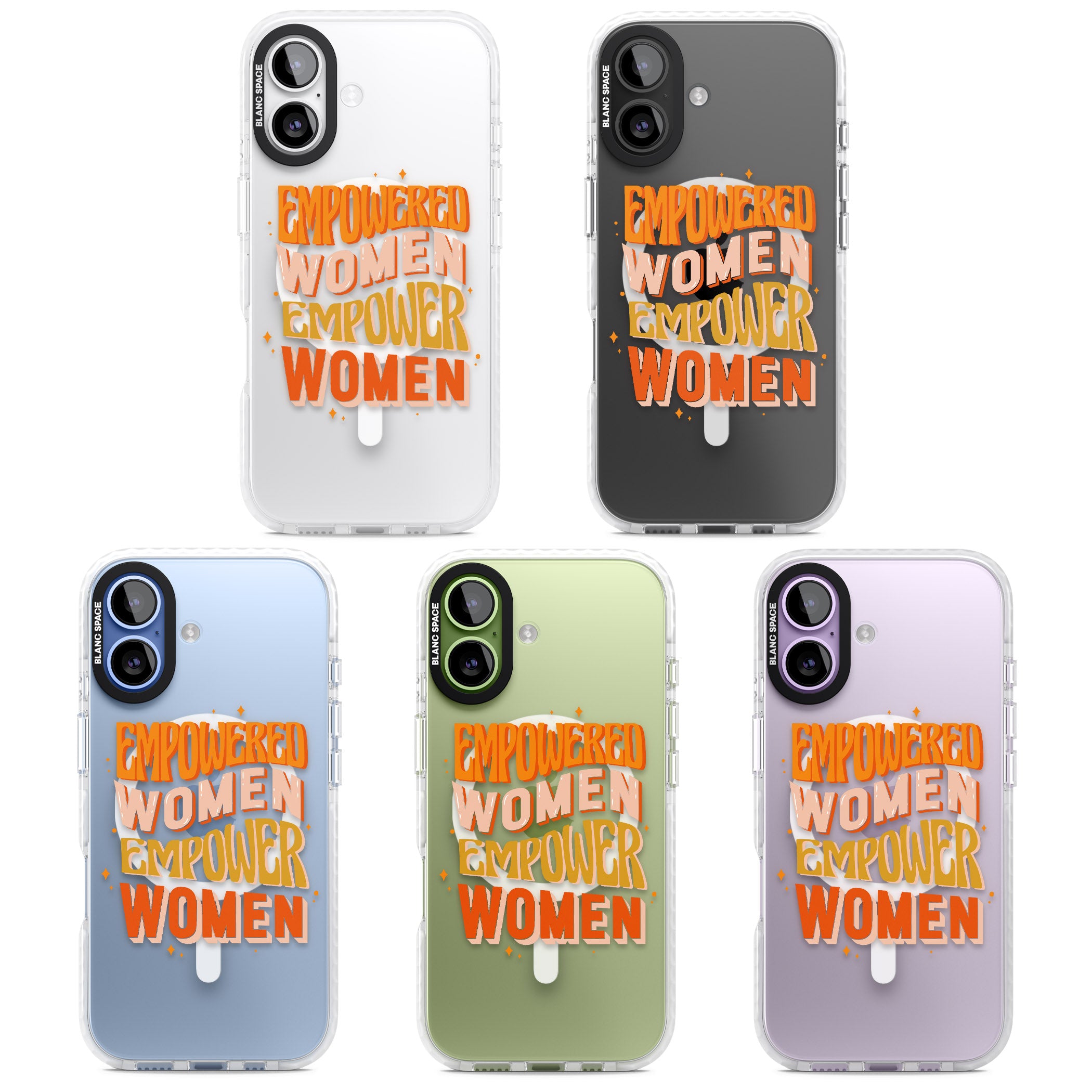 Empowered Women iPhone 17 Impact Pro Clear Phone Case APT Impact Protection