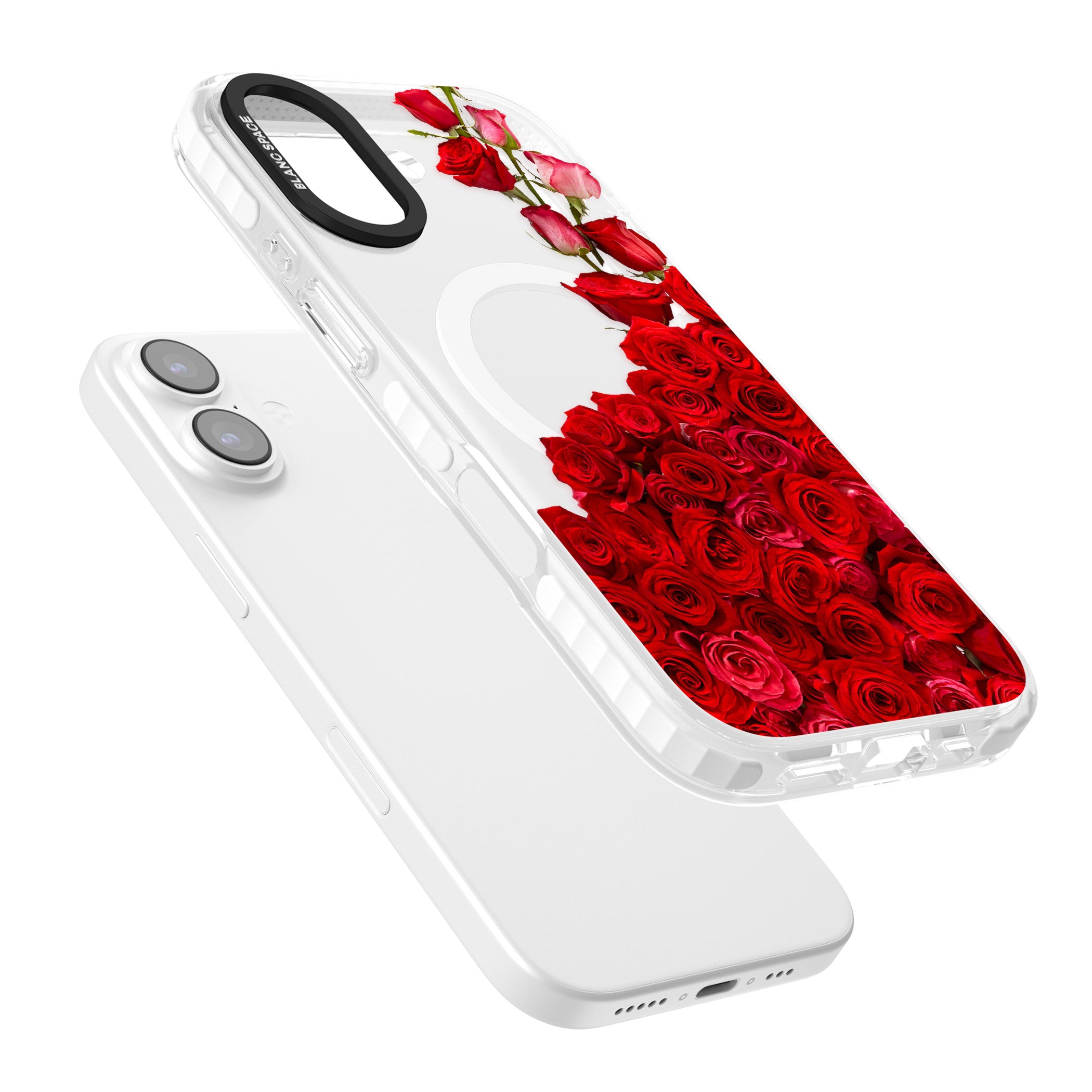 Floral Roses iPhone 17 Impact Pro Clear Phone Case Colours