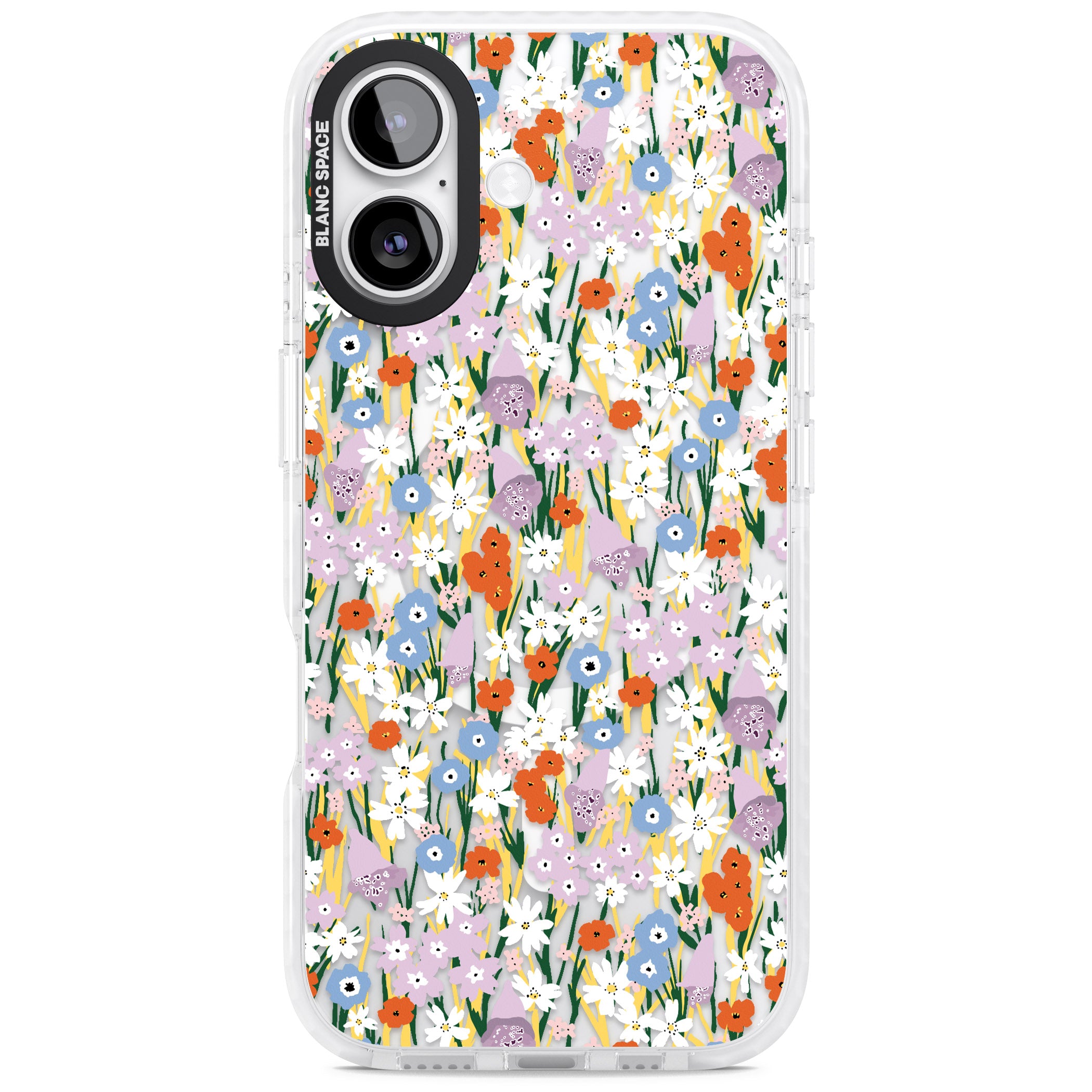 Vibrant Floral Garden iPhone 17 Impact Pro Clear Phone Case