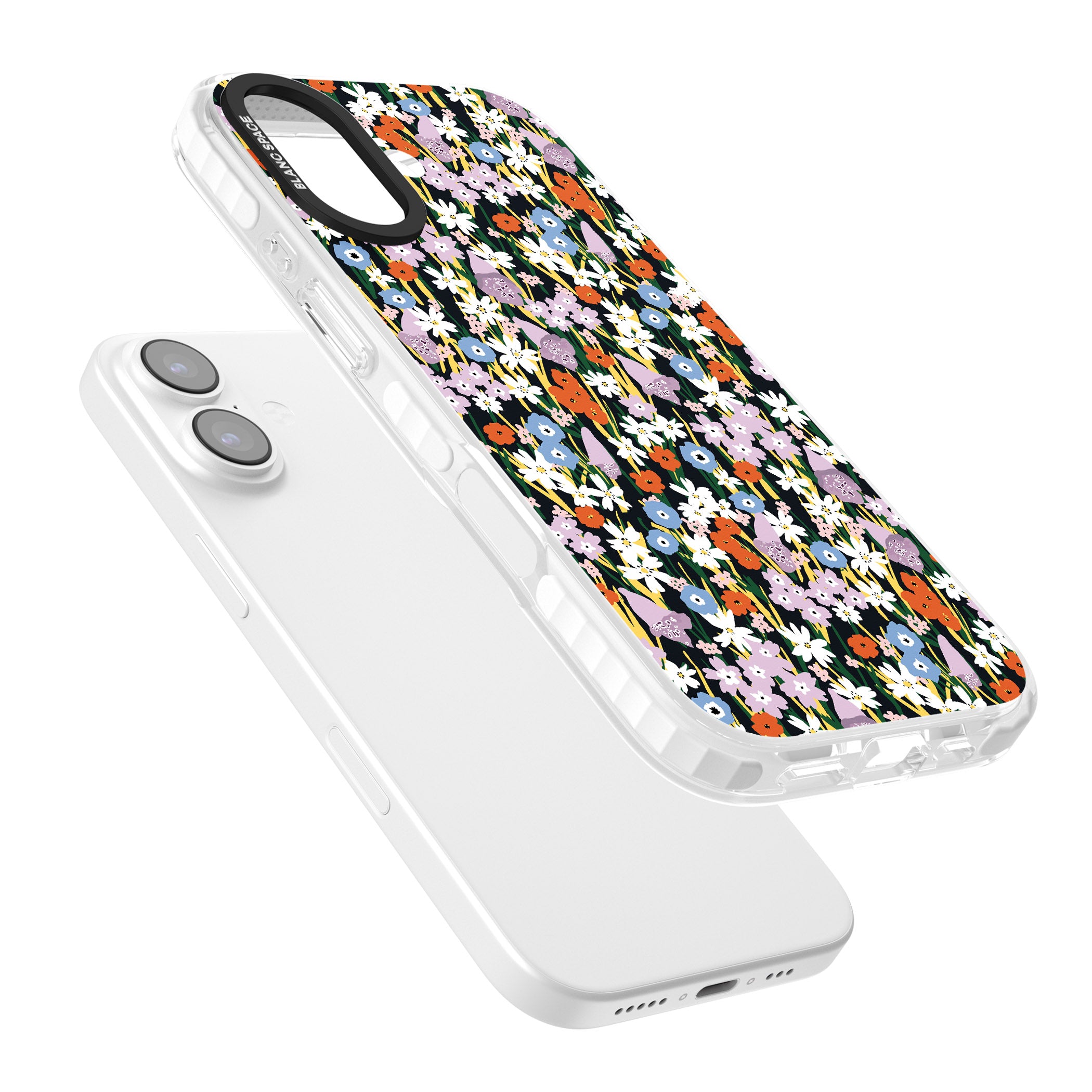 Energetic Floral Mix iPhone 17 Impact Pro Clear Phone Case Colours