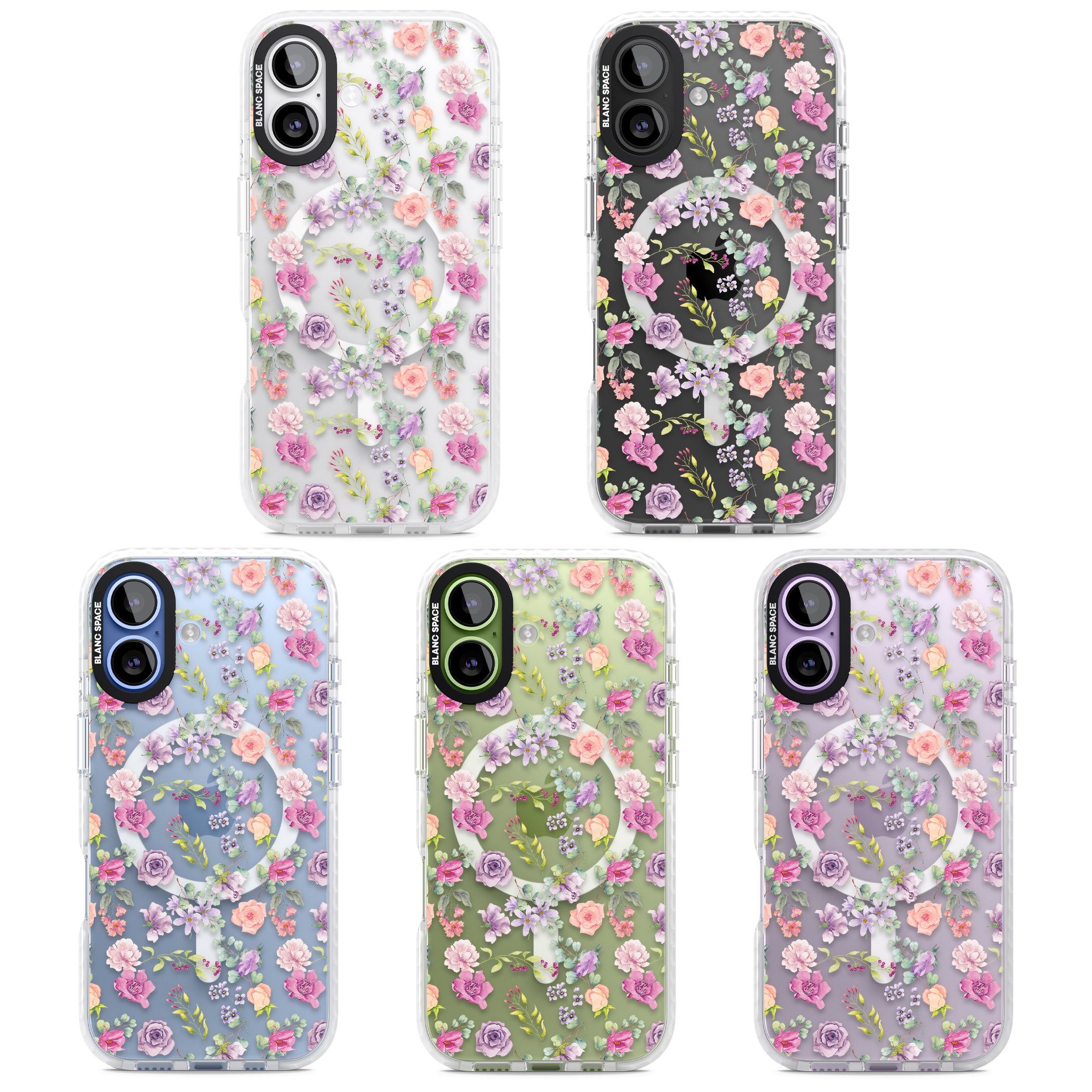 Sunday Flowers iPhone 17 Impact Pro Clear Phone Case APT Impact Protection