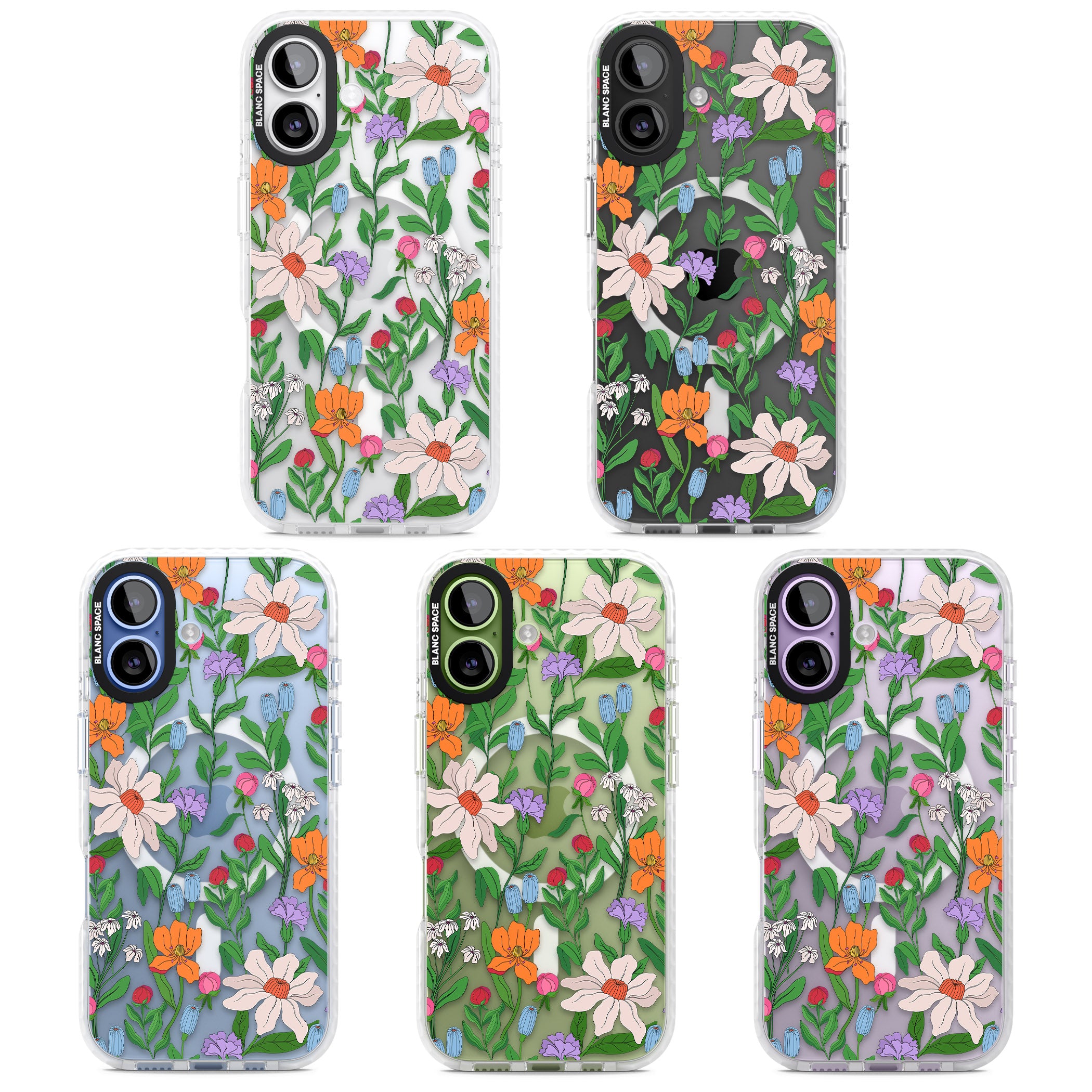 Full Bloom iPhone 17 Impact Pro Clear Phone Case APT Impact Protection