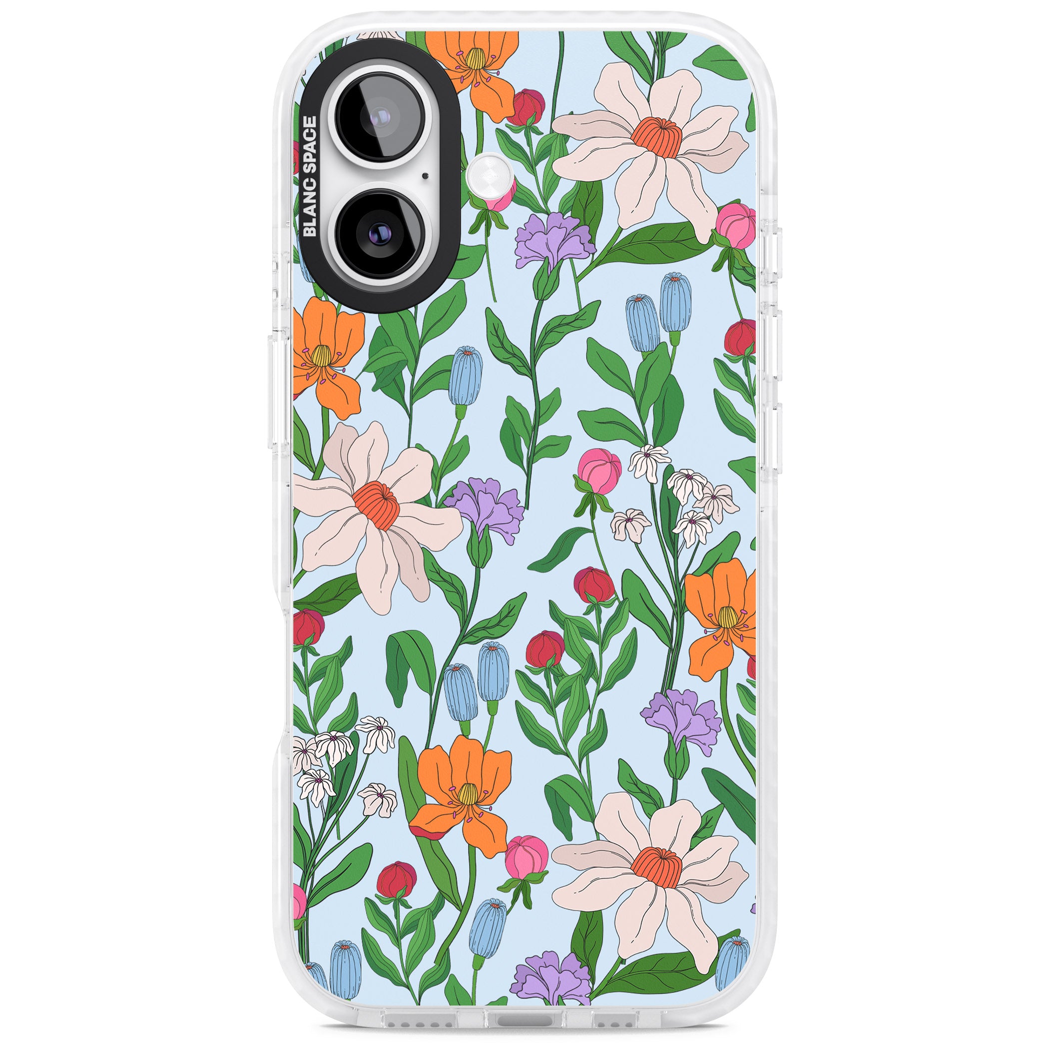 Full Bloom Background iPhone 17 Impact Pro Clear Phone Case