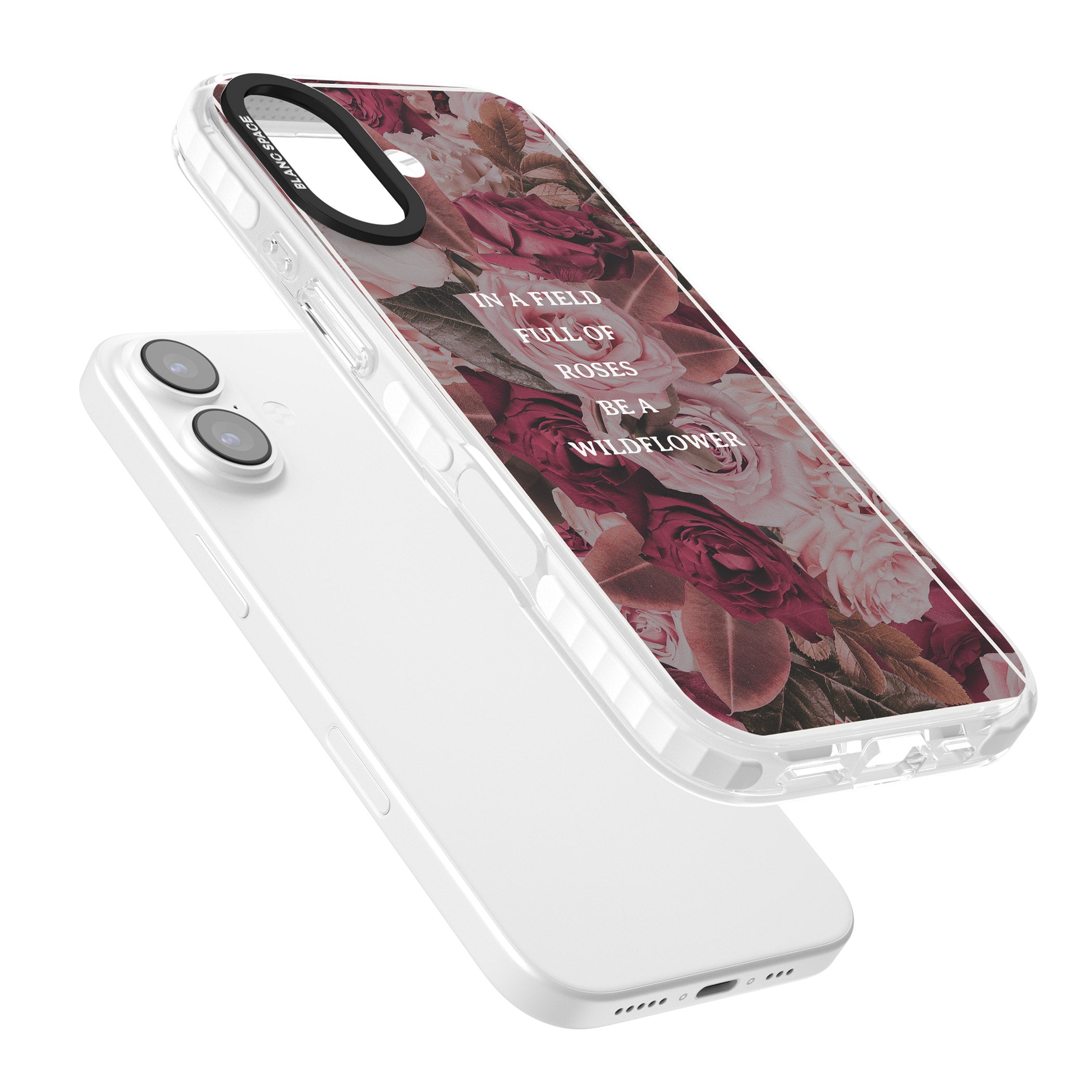 Wildflower Floral Quote iPhone 17 Impact Pro Clear Phone Case Colours