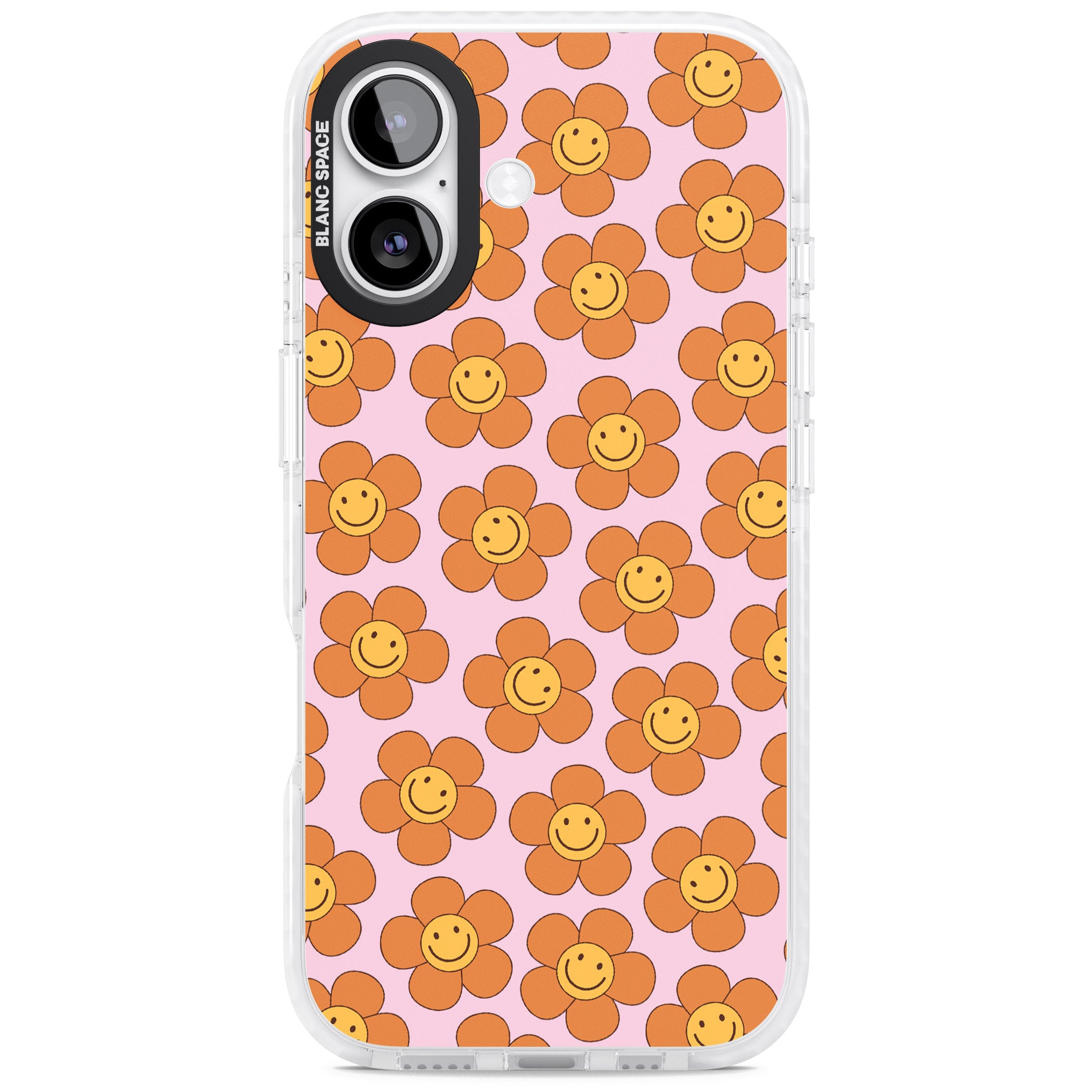 Floral Smiles iPhone 17 Impact Pro Clear Phone Case