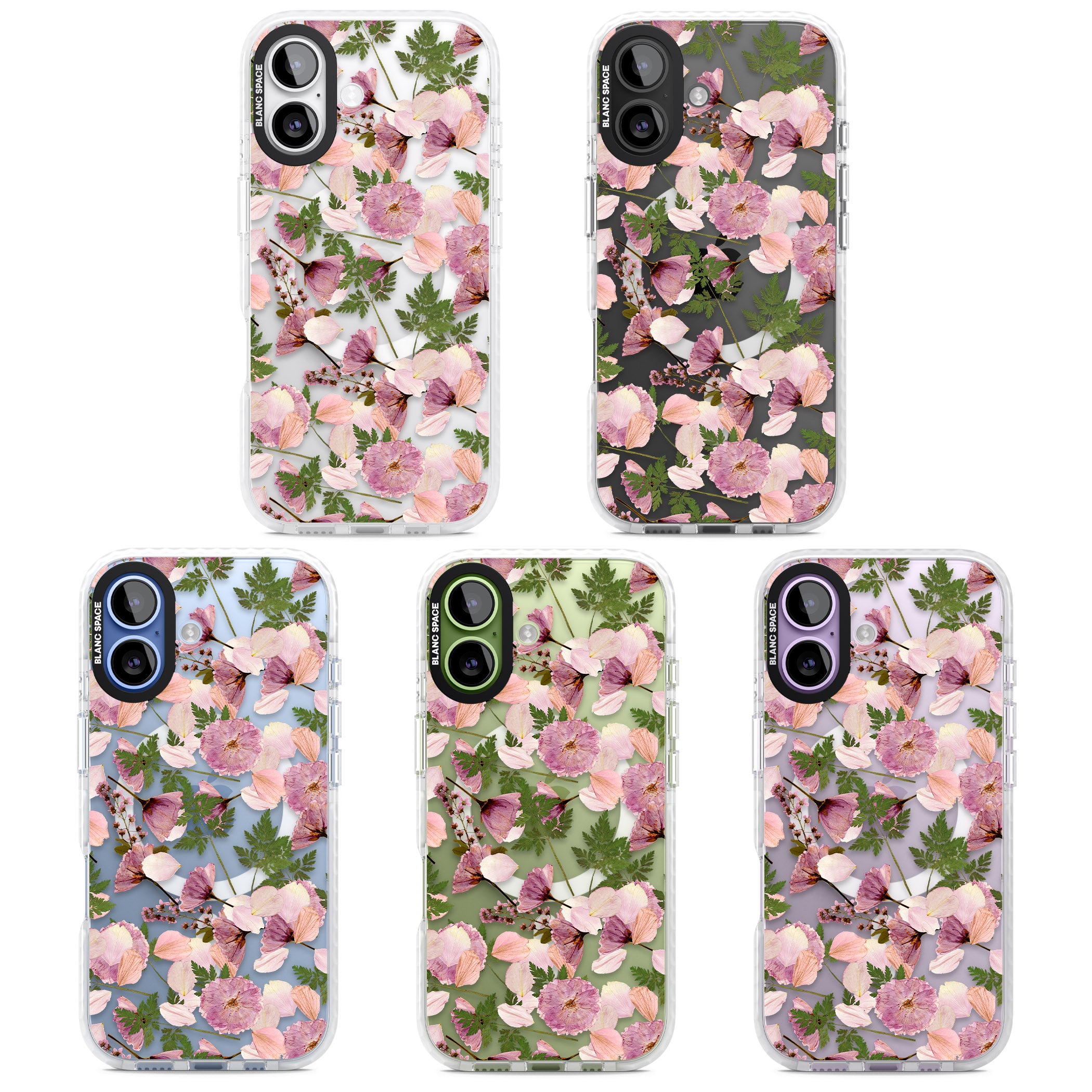 Pink Floral Appreciation iPhone 17 Impact Pro Clear Phone Case APT Impact Protection