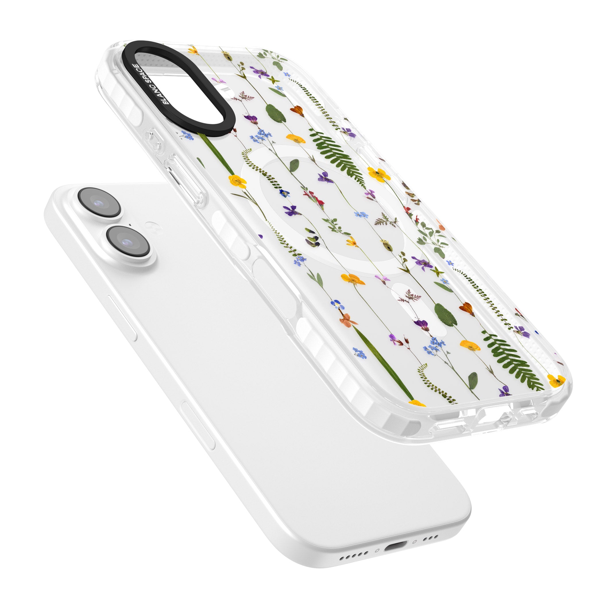 Wildflower Chain iPhone 17 Impact Pro Clear Phone Case Colours