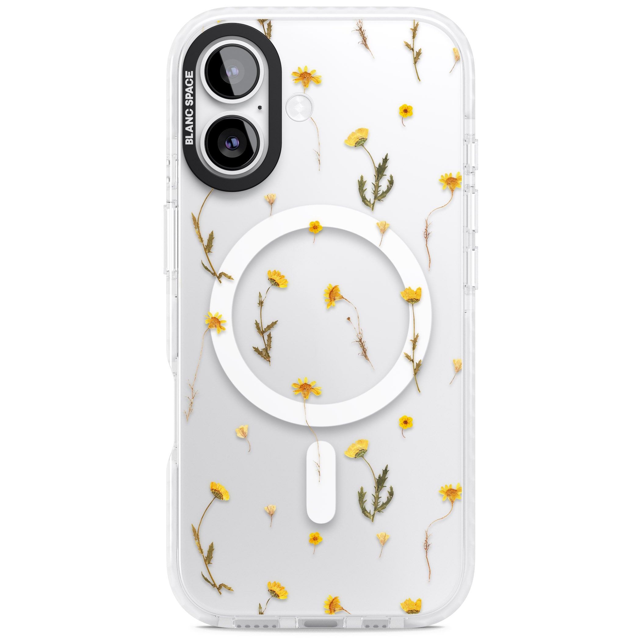 Yellow Wildflower iPhone 17 Impact Pro Clear Phone Case