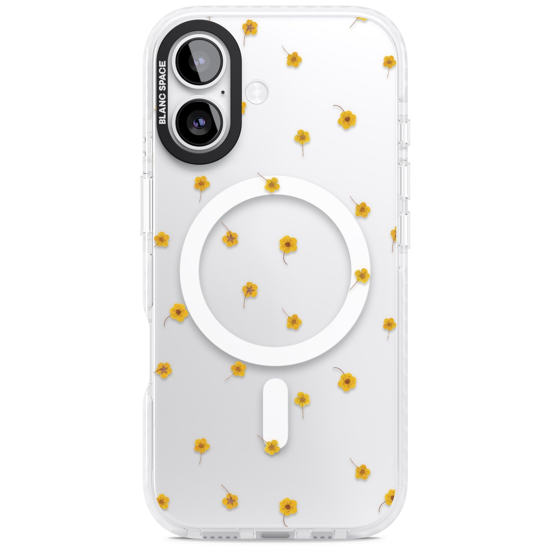 Sunny Scatter Flower iPhone 17 Impact Pro Clear Phone Case