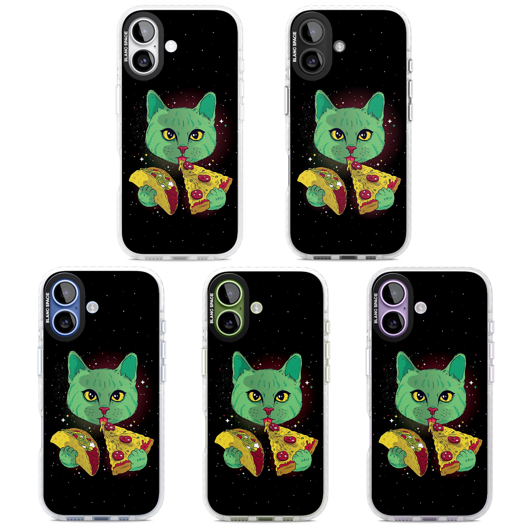 Pizza Purr iPhone 17 Impact Pro Clear Phone Case APT Impact Protection