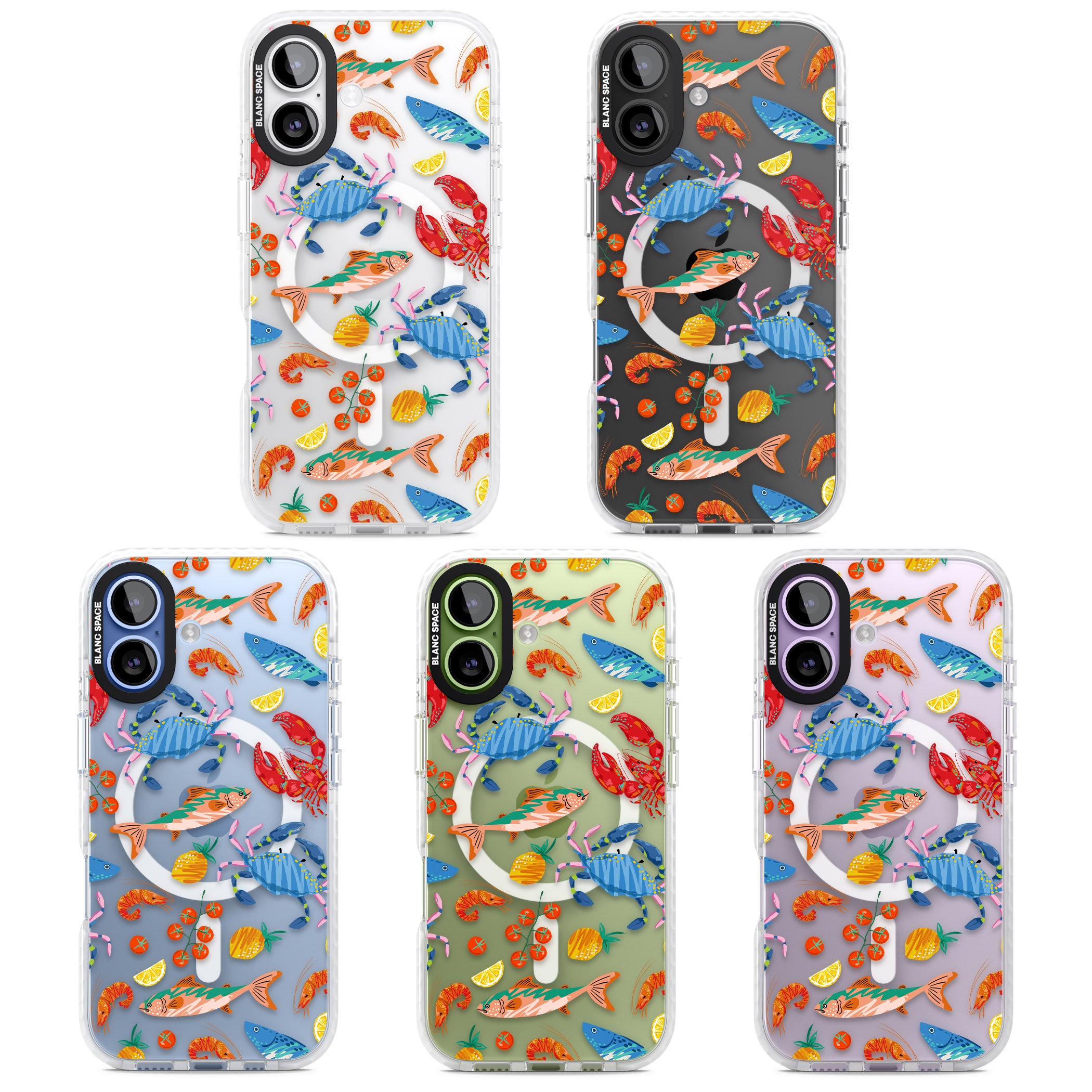 Vibrant Sealife iPhone 17 Impact Pro Clear Phone Case APT Impact Protection