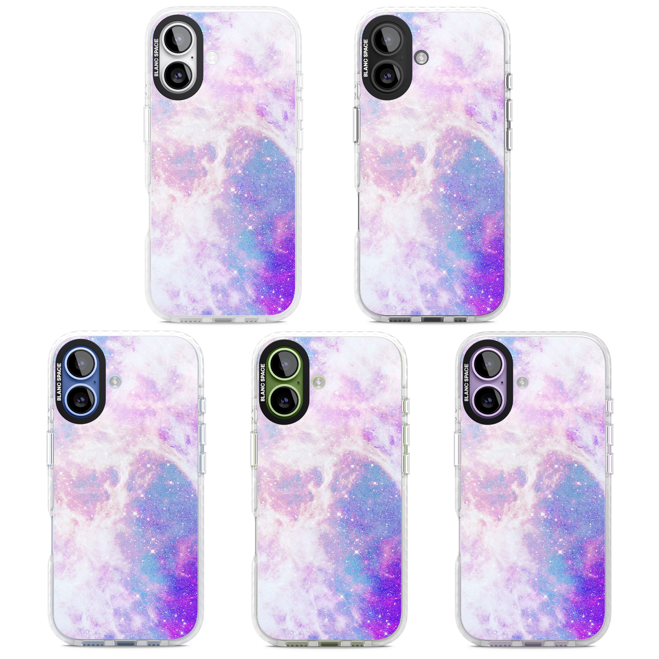 Pastel Galaxy iPhone 17 Impact Pro Clear Phone Case APT Impact Protection