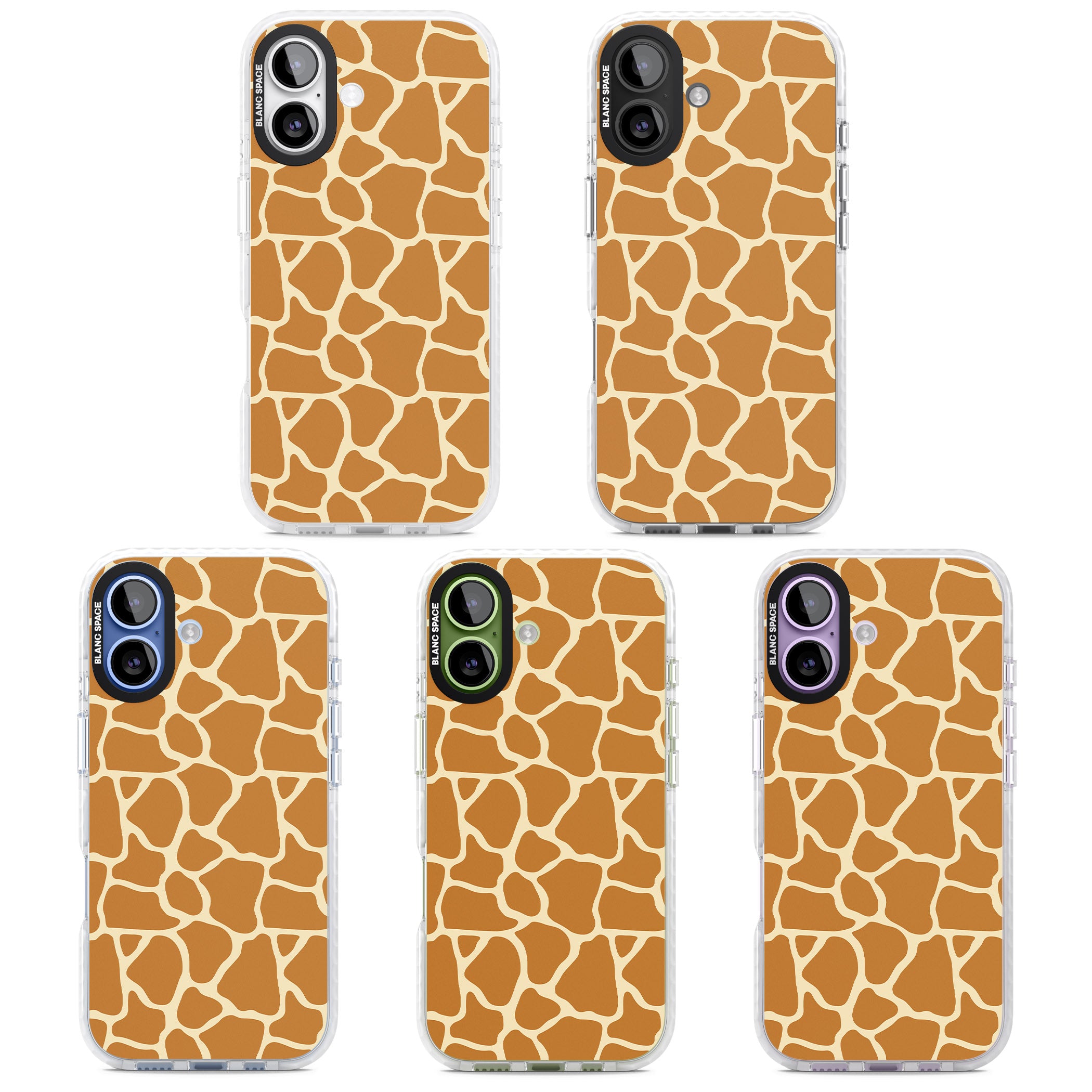 Giraffe Pattern iPhone 17 Impact Pro Clear Phone Case APT Impact Protection
