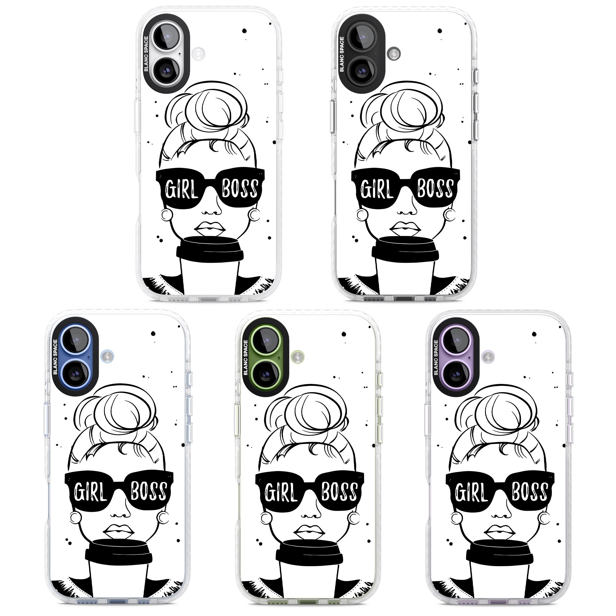 Girl Boss iPhone 17 Impact Pro Clear Phone Case APT Impact Protection