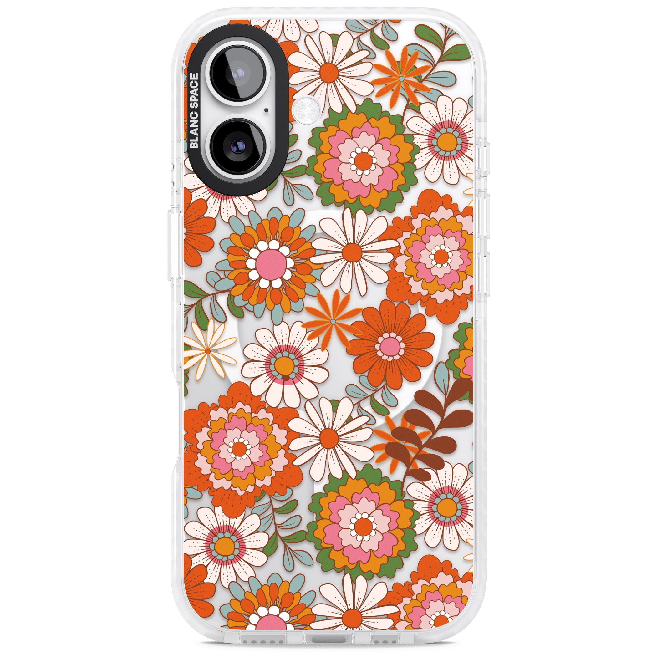 Seventies Bloom iPhone 17 Impact Pro Clear Phone Case