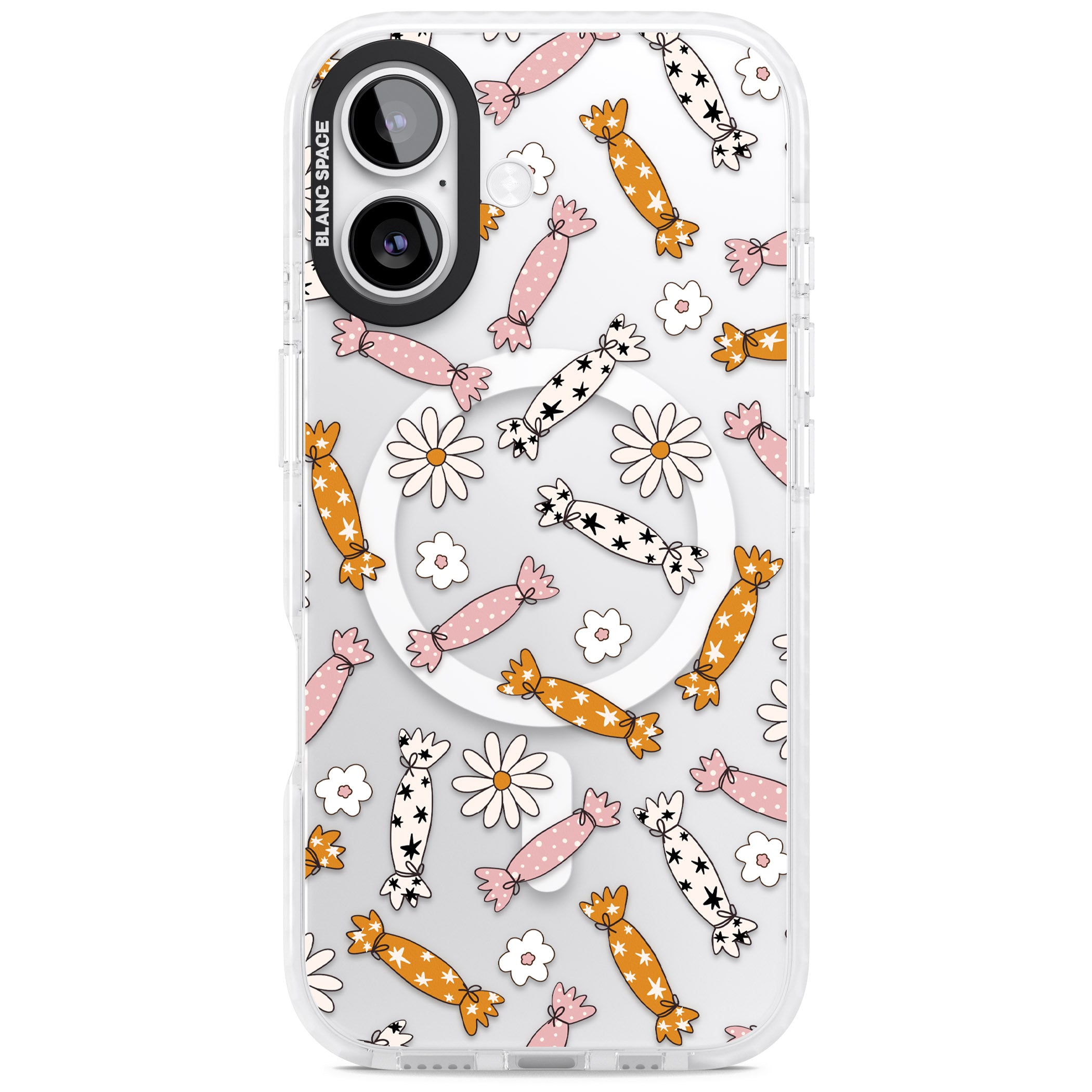 Floral Candy iPhone 17 Impact Pro Clear Phone Case