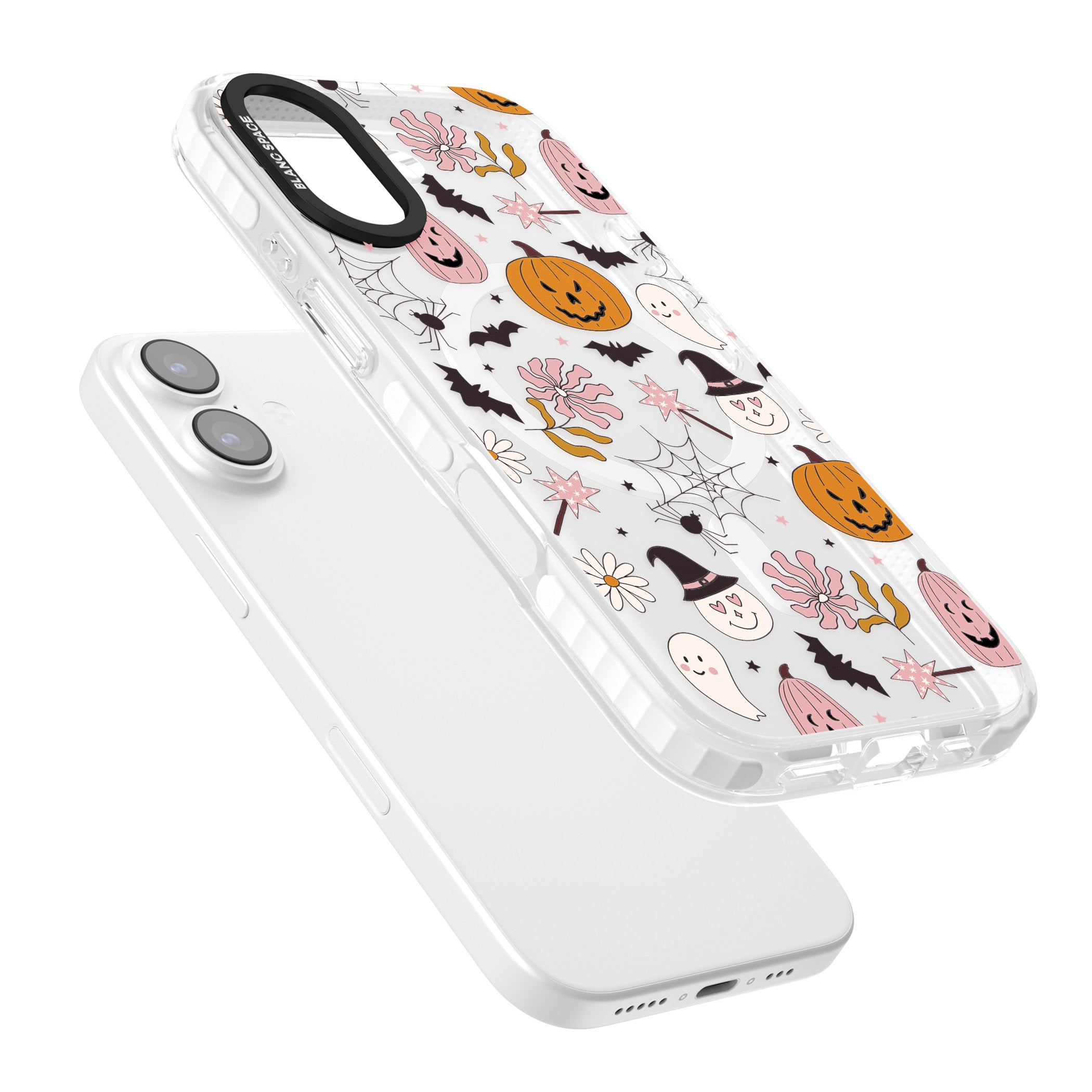 Spooky Mix iPhone 17 Impact Pro Clear Phone Case Colours