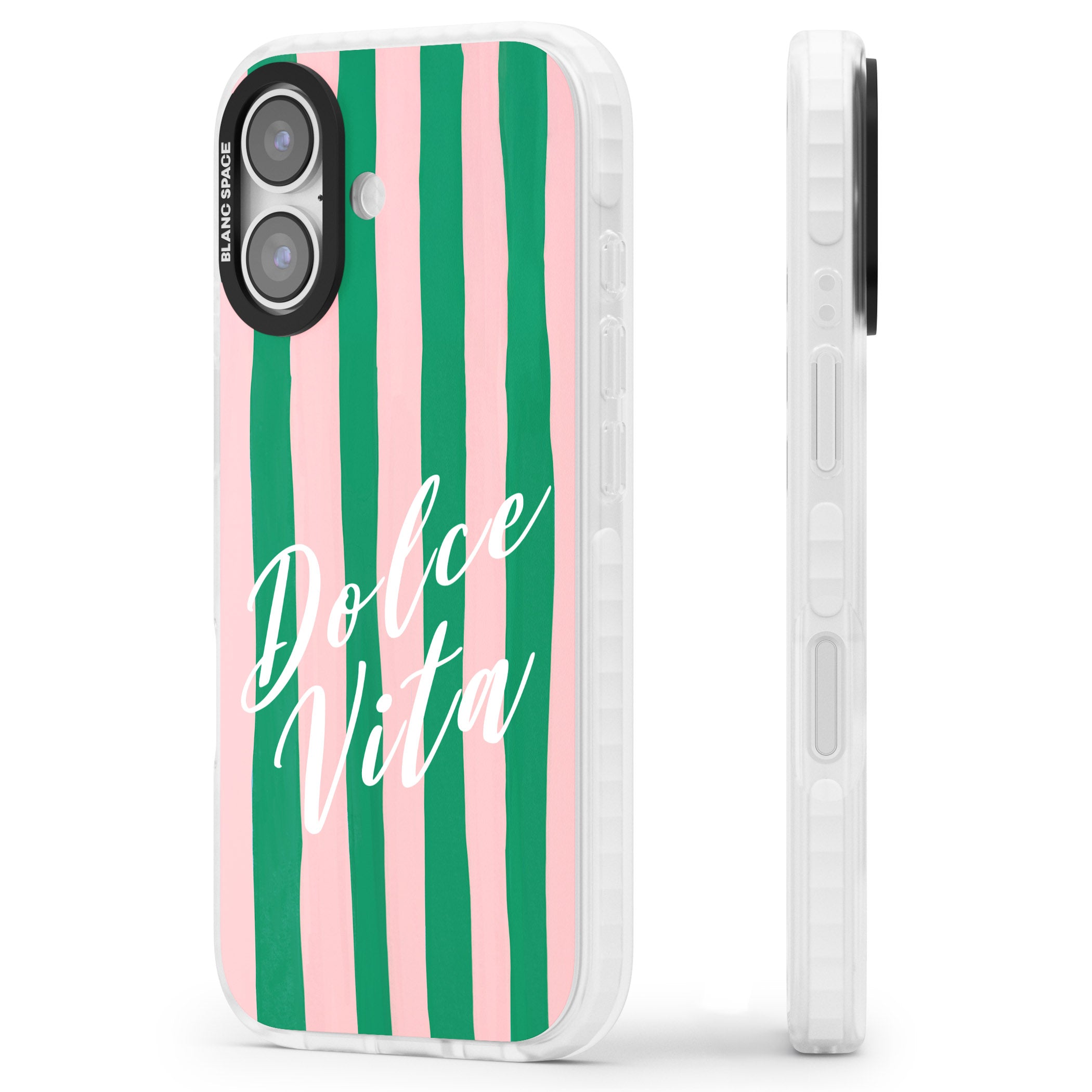 Dolce Vita iPhone 17 Impact Pro Clear Phone Case Side Profile