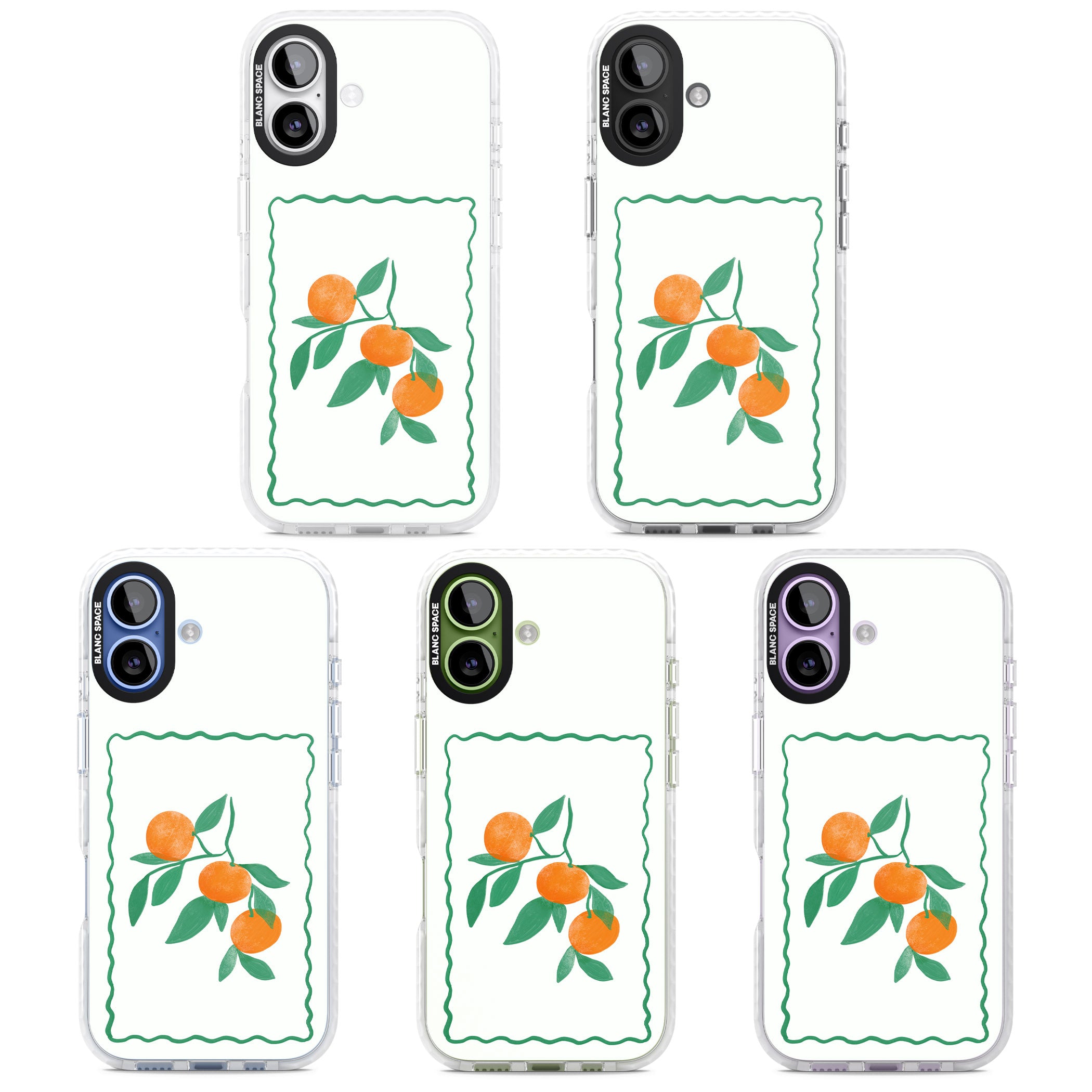 Italian Oranges iPhone 17 Impact Pro Clear Phone Case APT Impact Protection