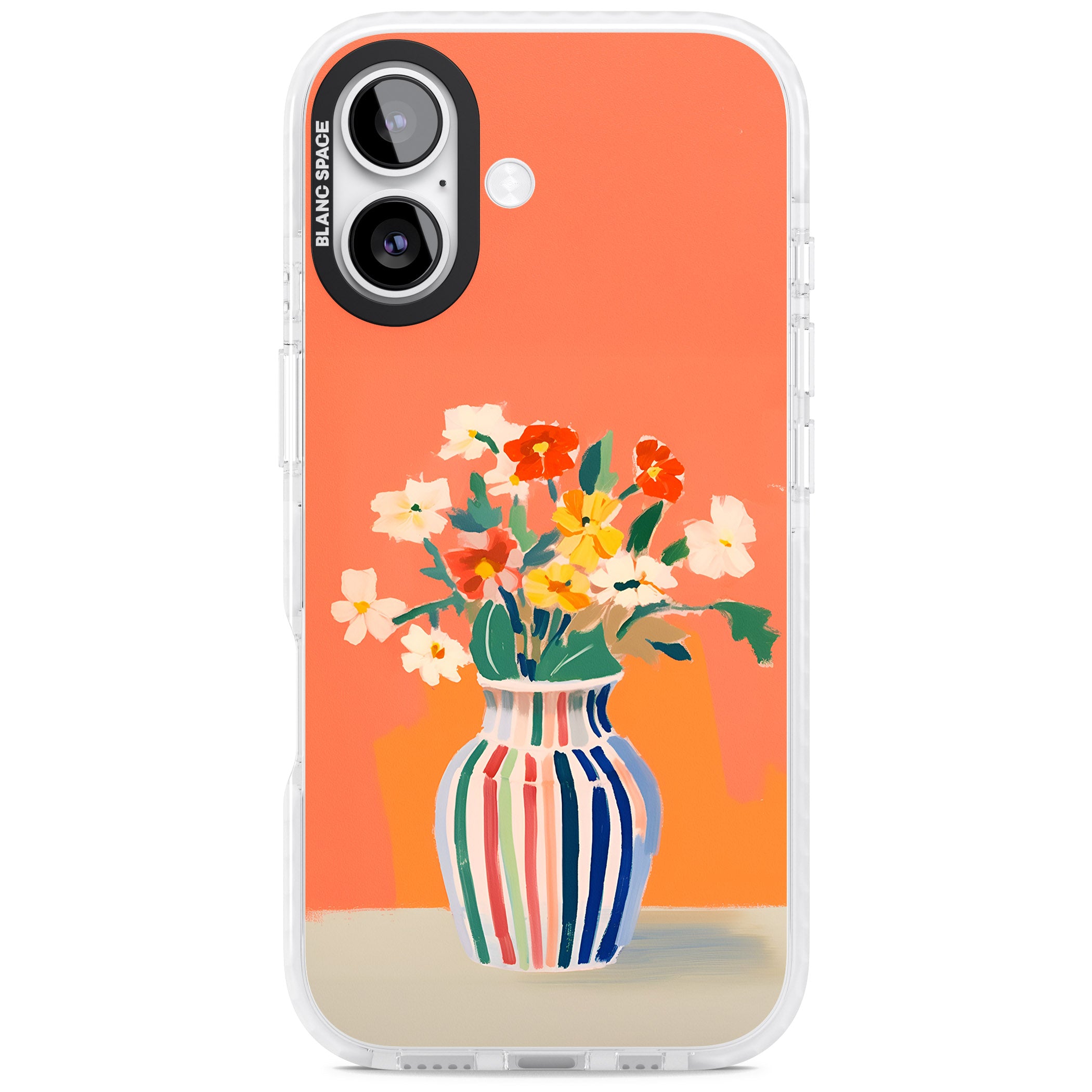 Coral Flower Vase iPhone 17 Impact Pro Clear Phone Case