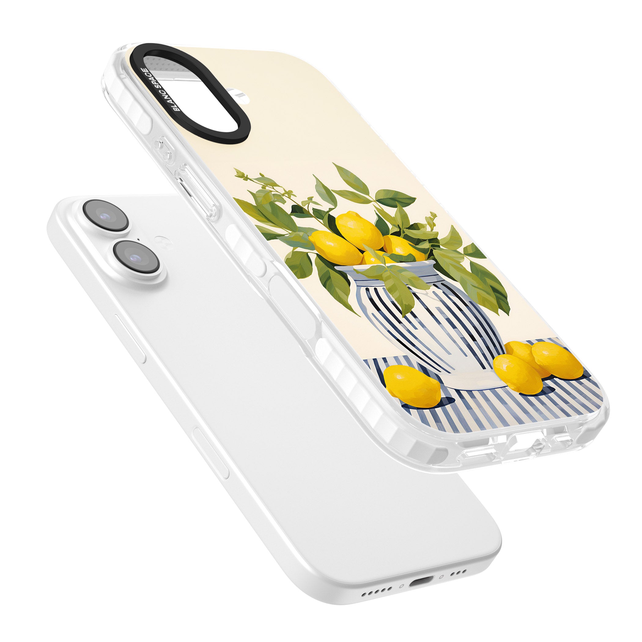 Lemon Plant Vase iPhone 17 Impact Pro Clear Phone Case Colours