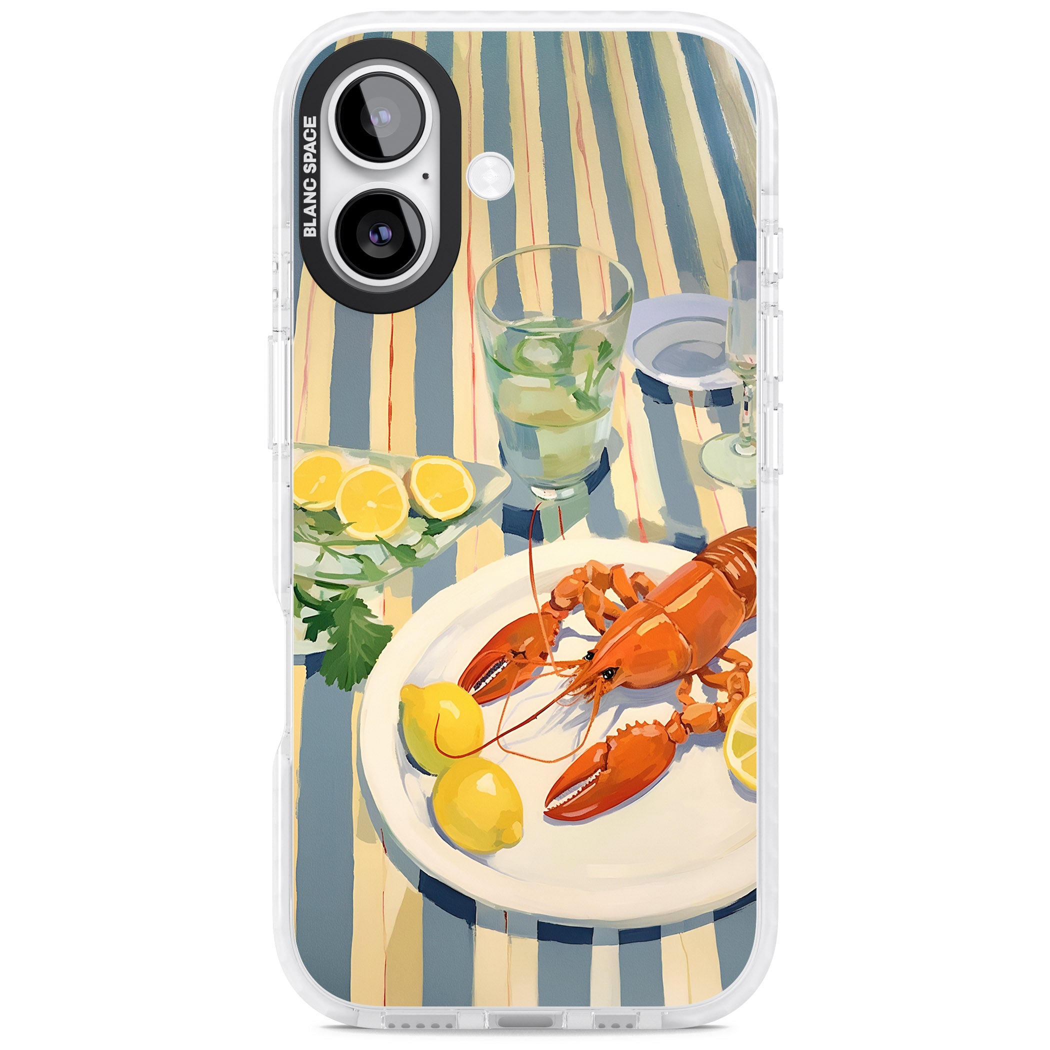 Lobster & Lemons iPhone 17 Impact Pro Clear Phone Case