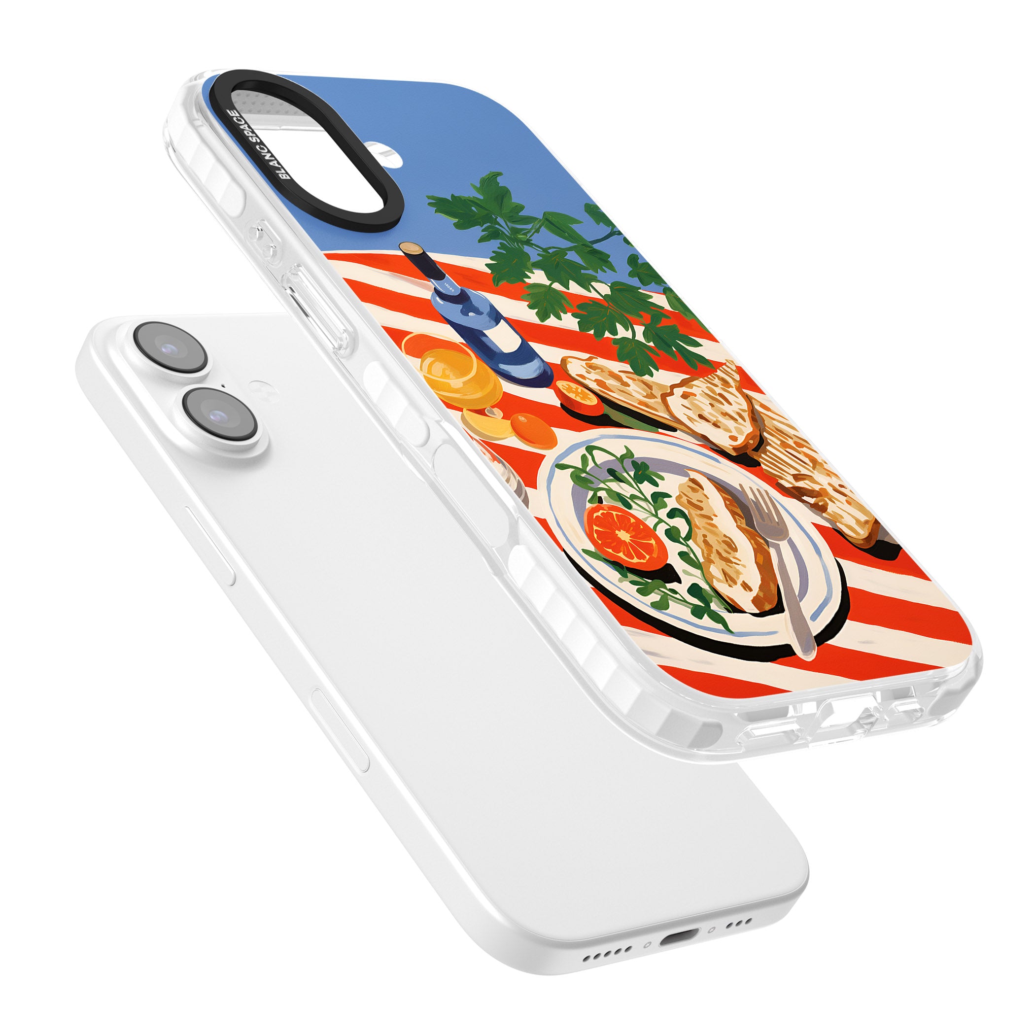 Mediterranean Lunch Table iPhone 17 Impact Pro Clear Phone Case Colours