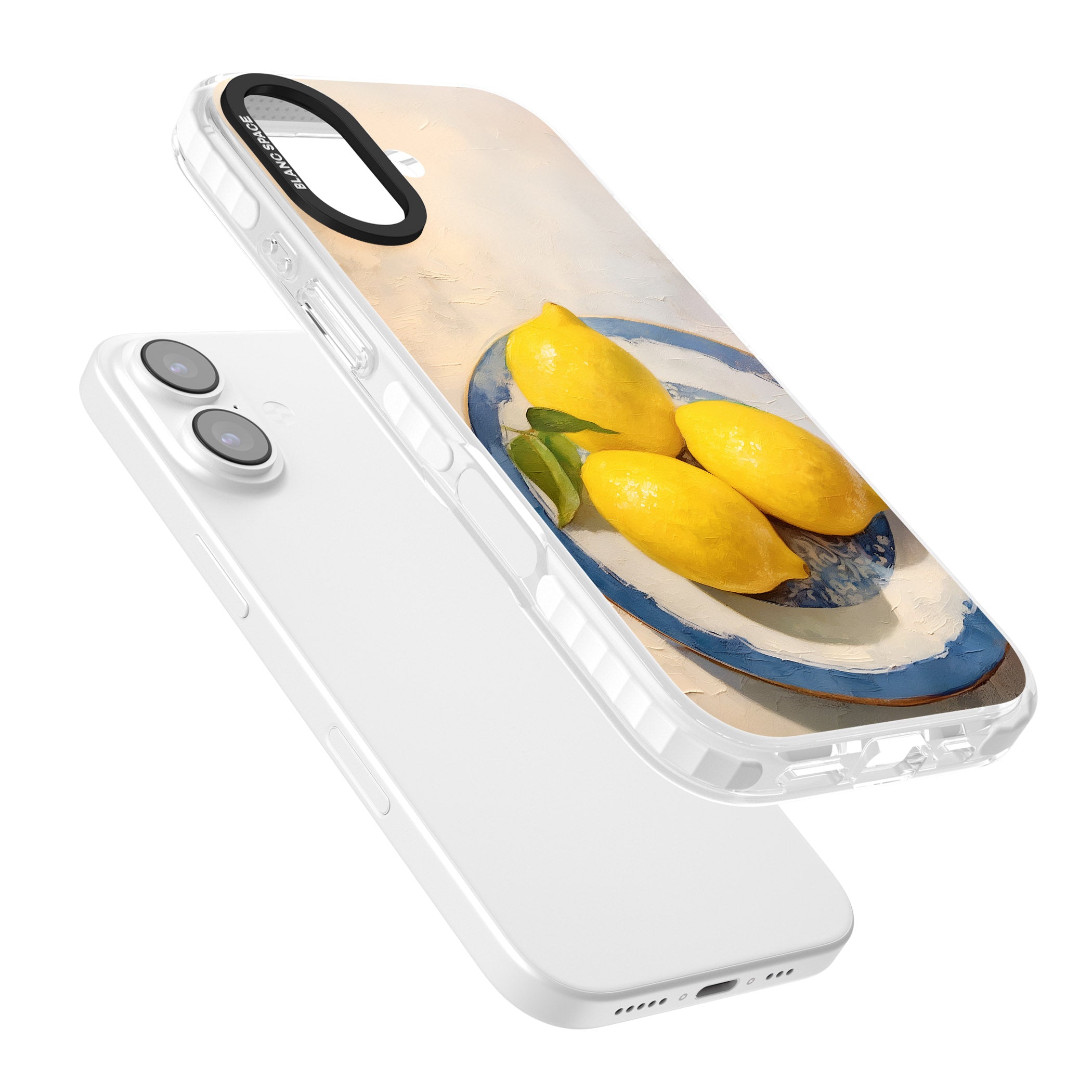 Lemons on Porcelain iPhone 17 Impact Pro Clear Phone Case Colours