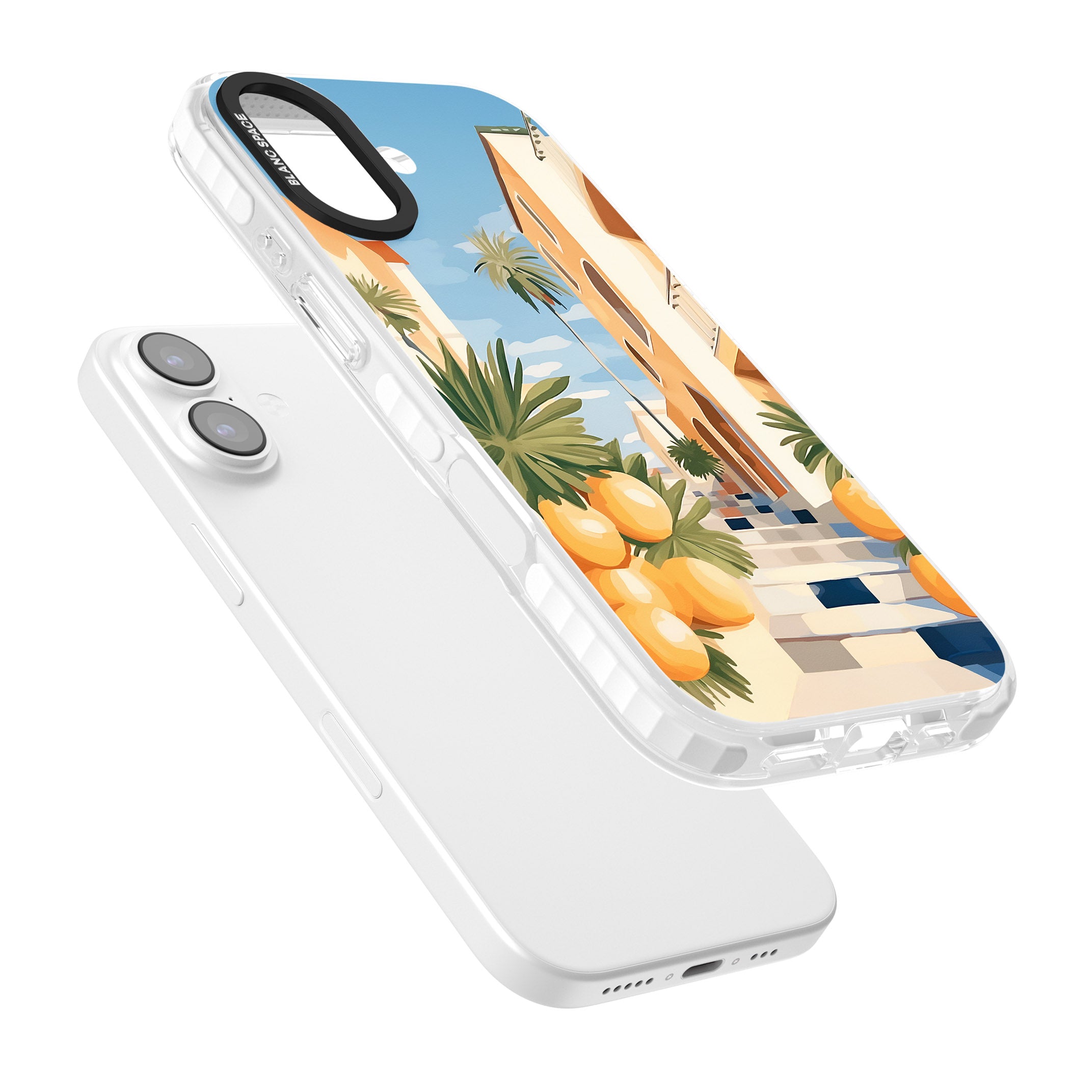 Mediterranean Village iPhone 17 Impact Pro Clear Phone Case Colours