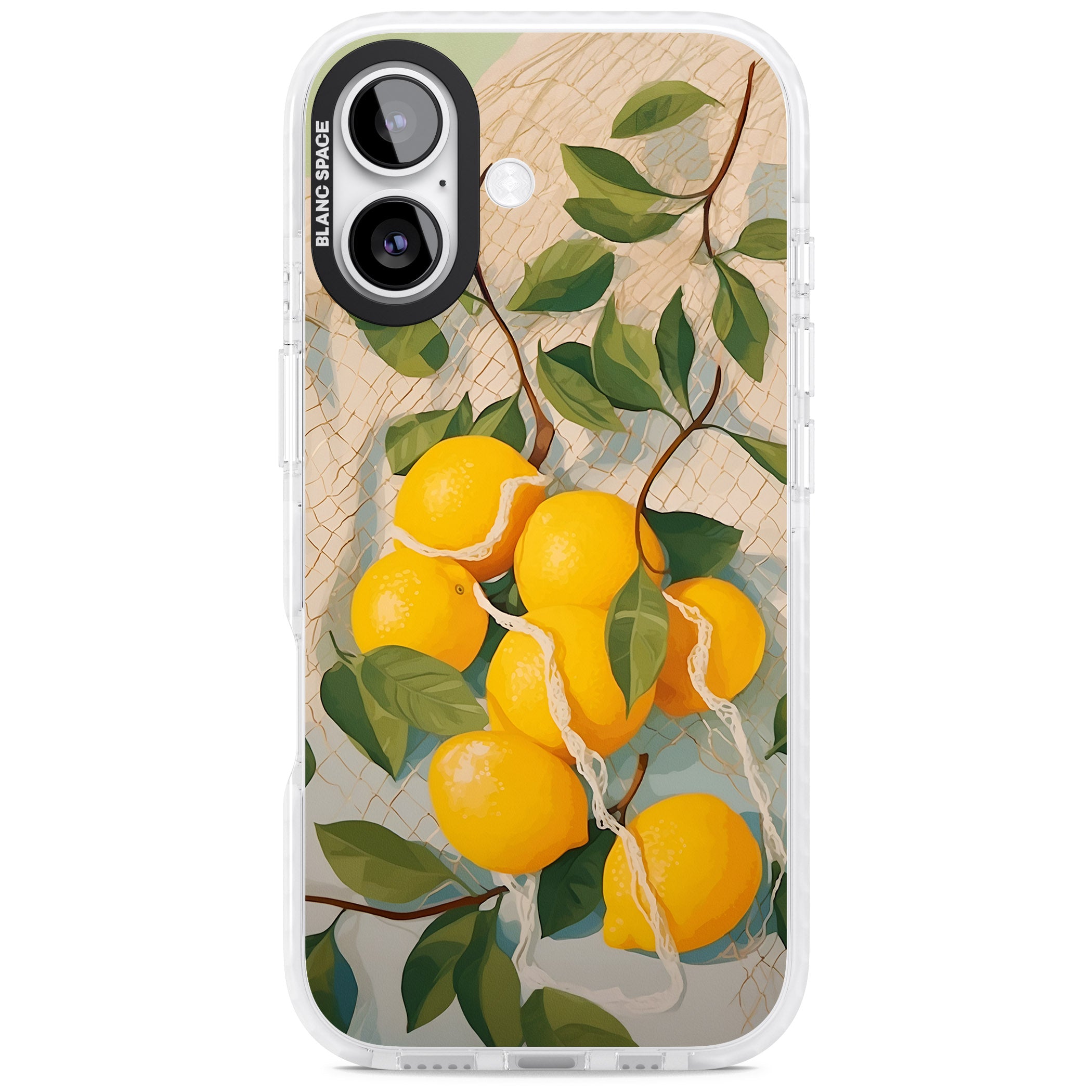 Lemon Vines iPhone 17 Impact Pro Clear Phone Case
