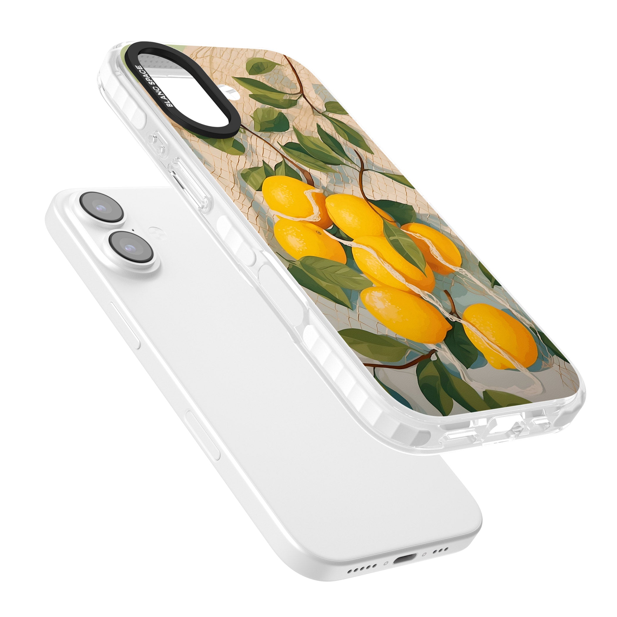 Lemon Vines iPhone 17 Impact Pro Clear Phone Case Colours