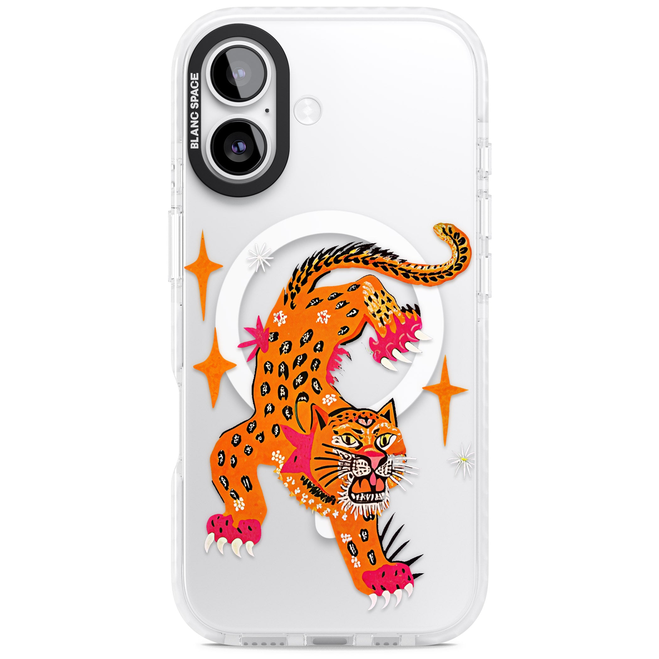 Fierce Jaguar Clear iPhone 17 Impact Pro Clear Phone Case