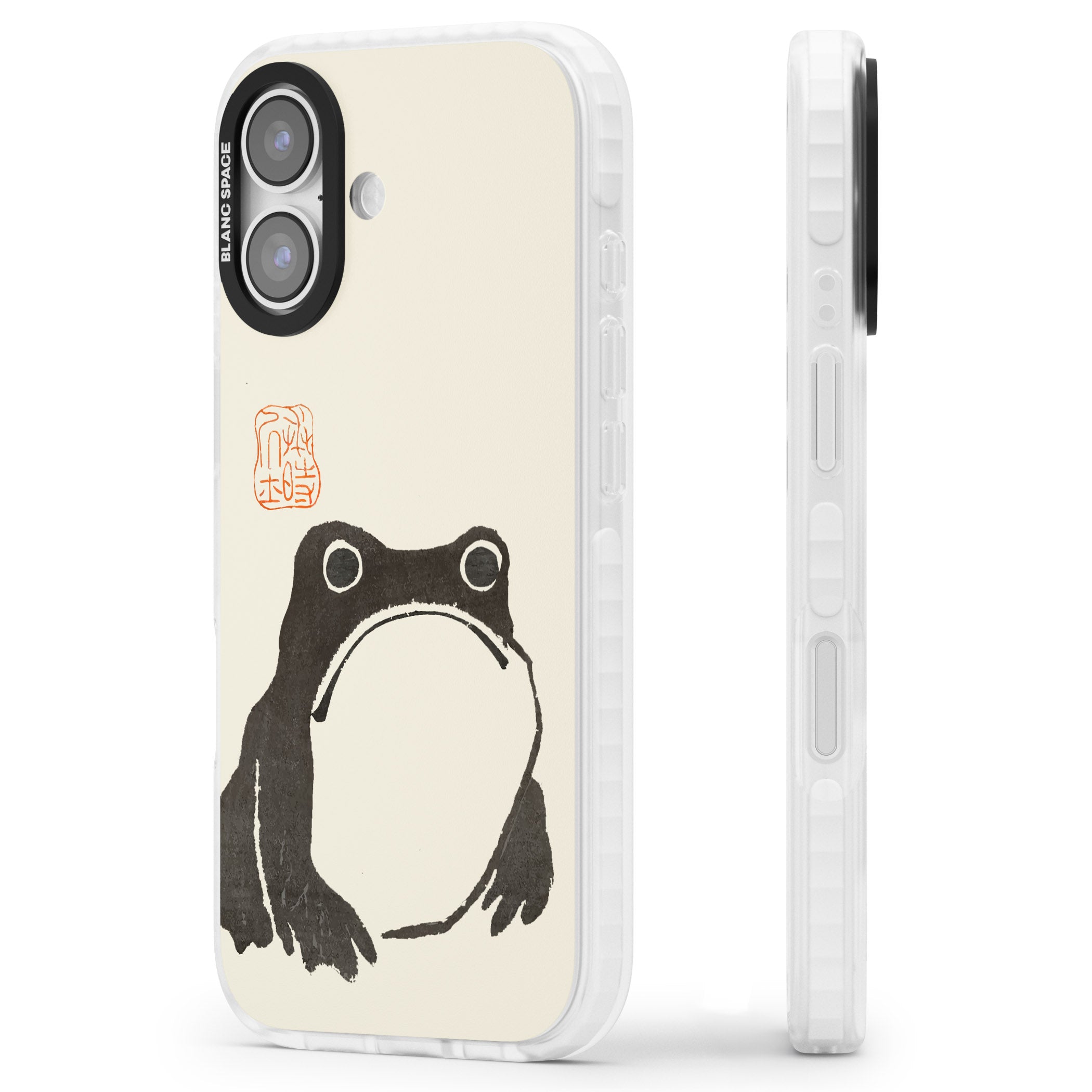 Matsumoto Hoji Frog iPhone 17 Impact Pro Clear Phone Case Side Profile