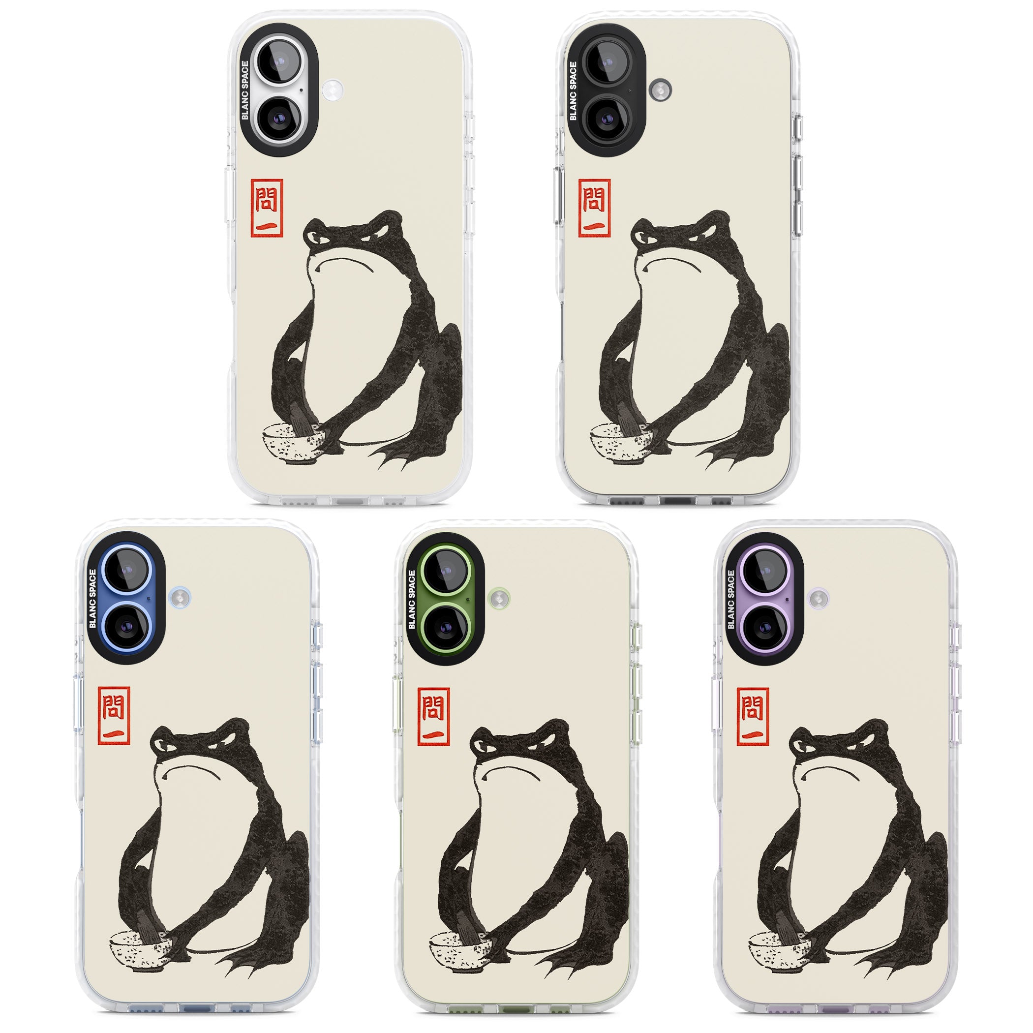 Matsumoto Hoji Grumpy Toad iPhone 17 Impact Pro Clear Phone Case APT Impact Protection