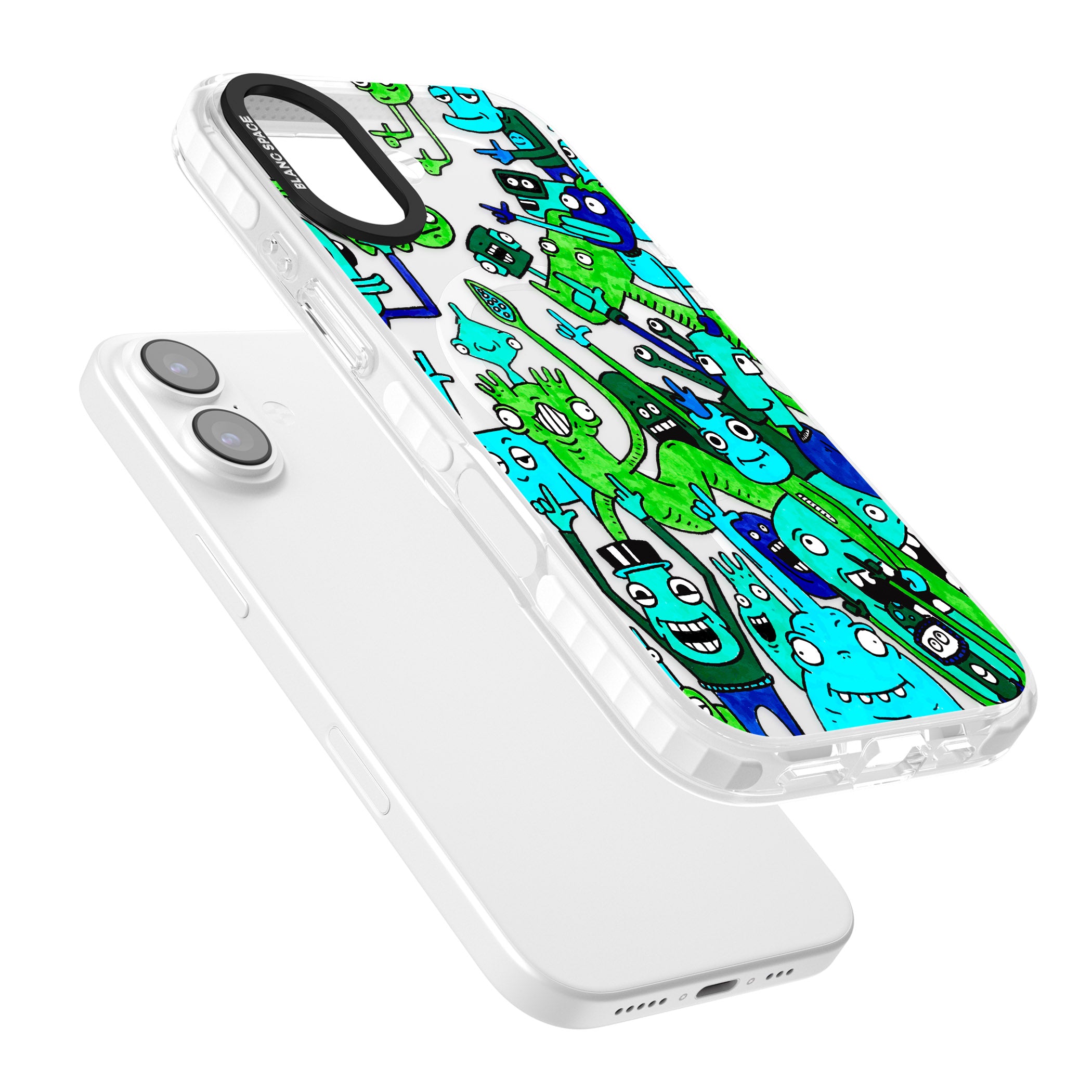 Don'T Point iPhone 17 Impact Pro Clear Phone Case Colours