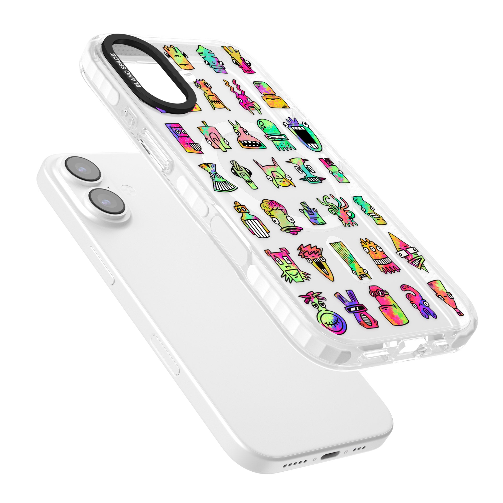 Splashy Friends iPhone 17 Impact Pro Clear Phone Case Colours