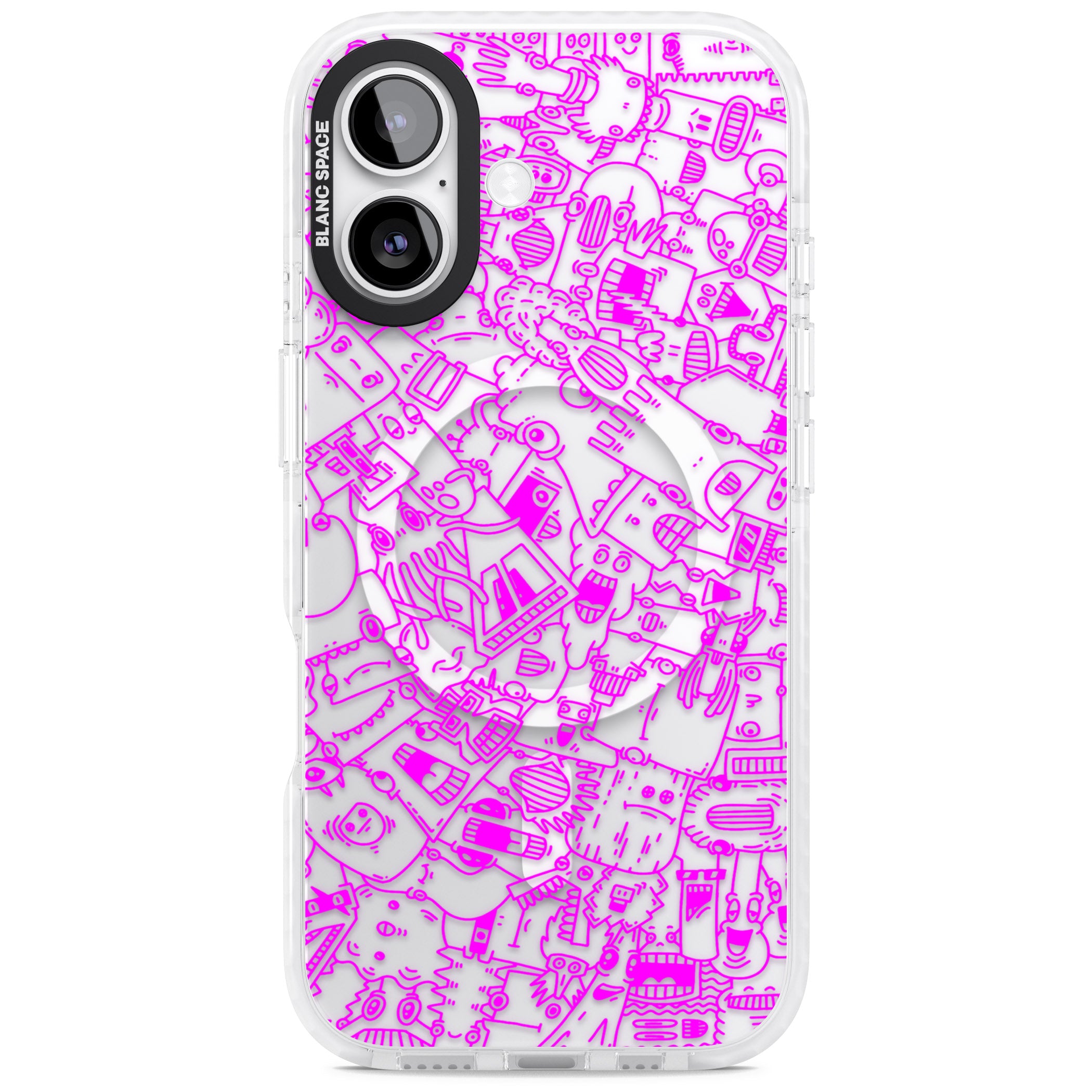 Pink Pals iPhone 17 Impact Pro Clear Phone Case