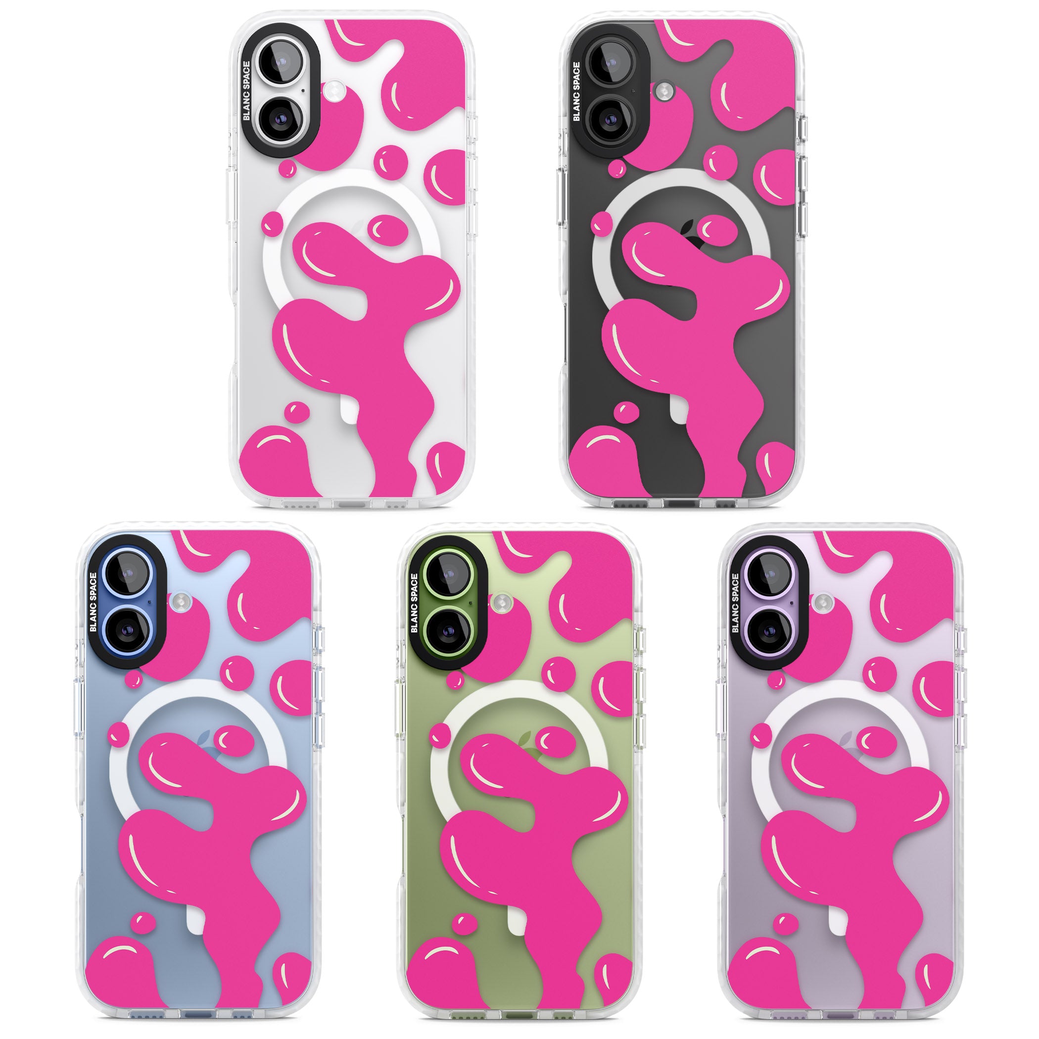 Pink Lava Lamp iPhone 17 Impact Pro Clear Phone Case APT Impact Protection