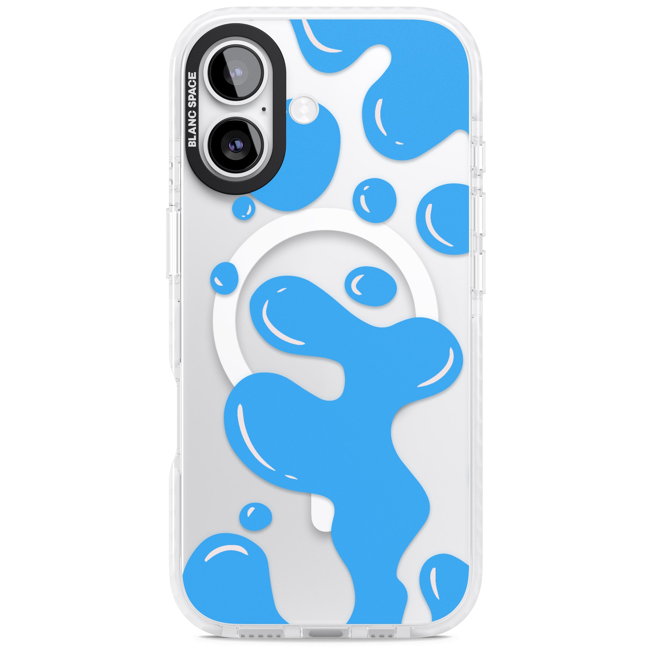 Blue Lava Lamp iPhone 17 Impact Pro Clear Phone Case