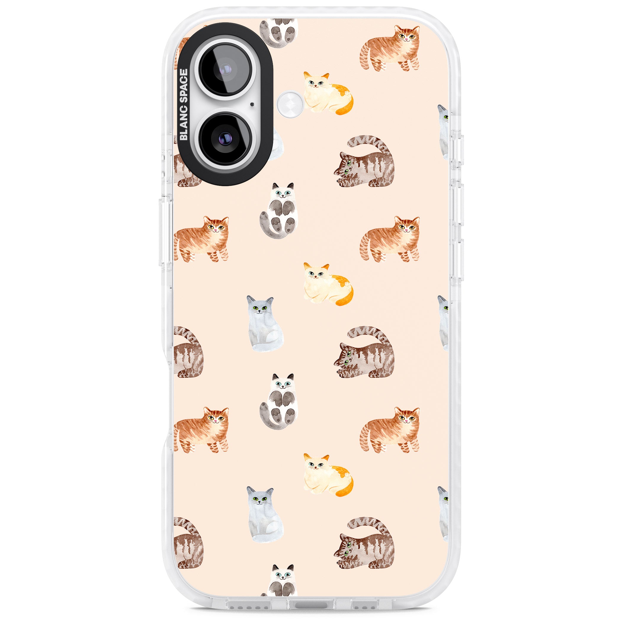 Cute Cat Parade iPhone 17 Impact Pro Clear Phone Case