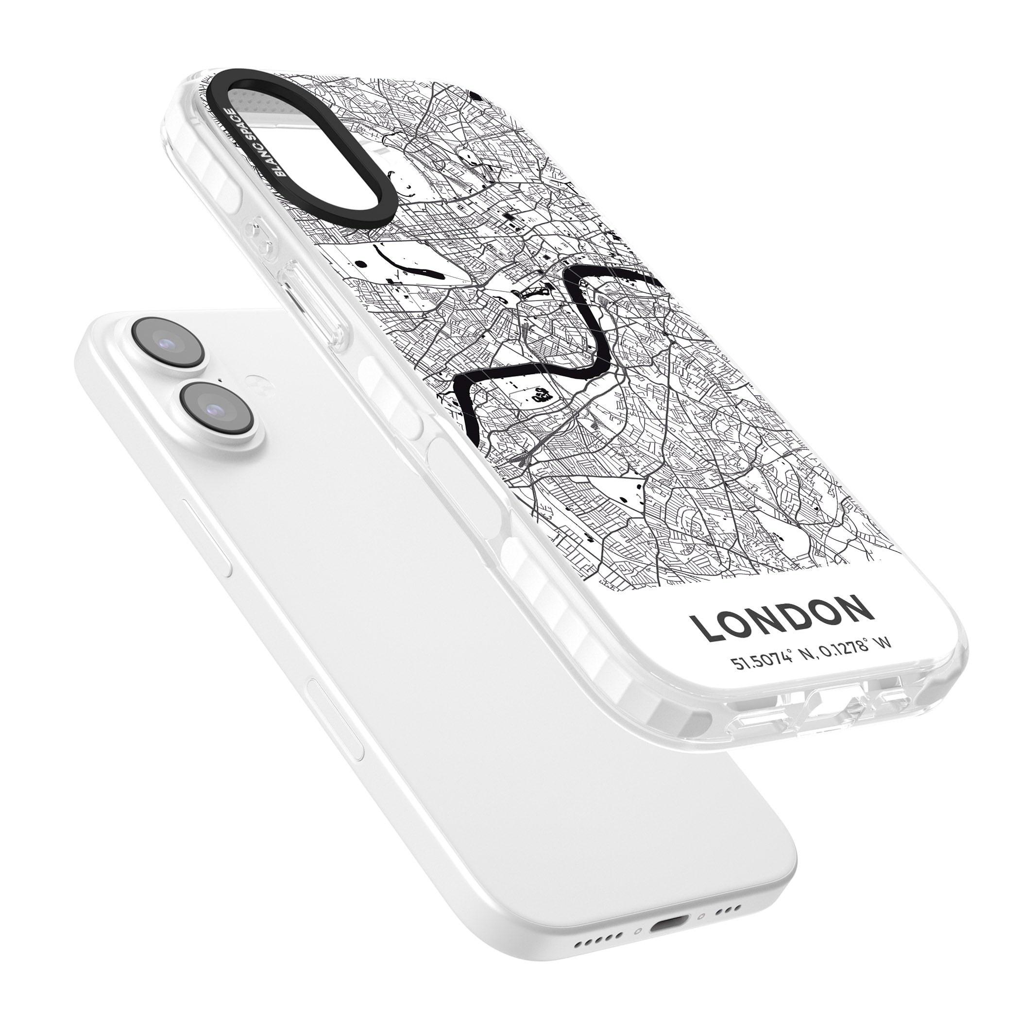 London Map iPhone 17 Impact Pro Clear Phone Case Colours