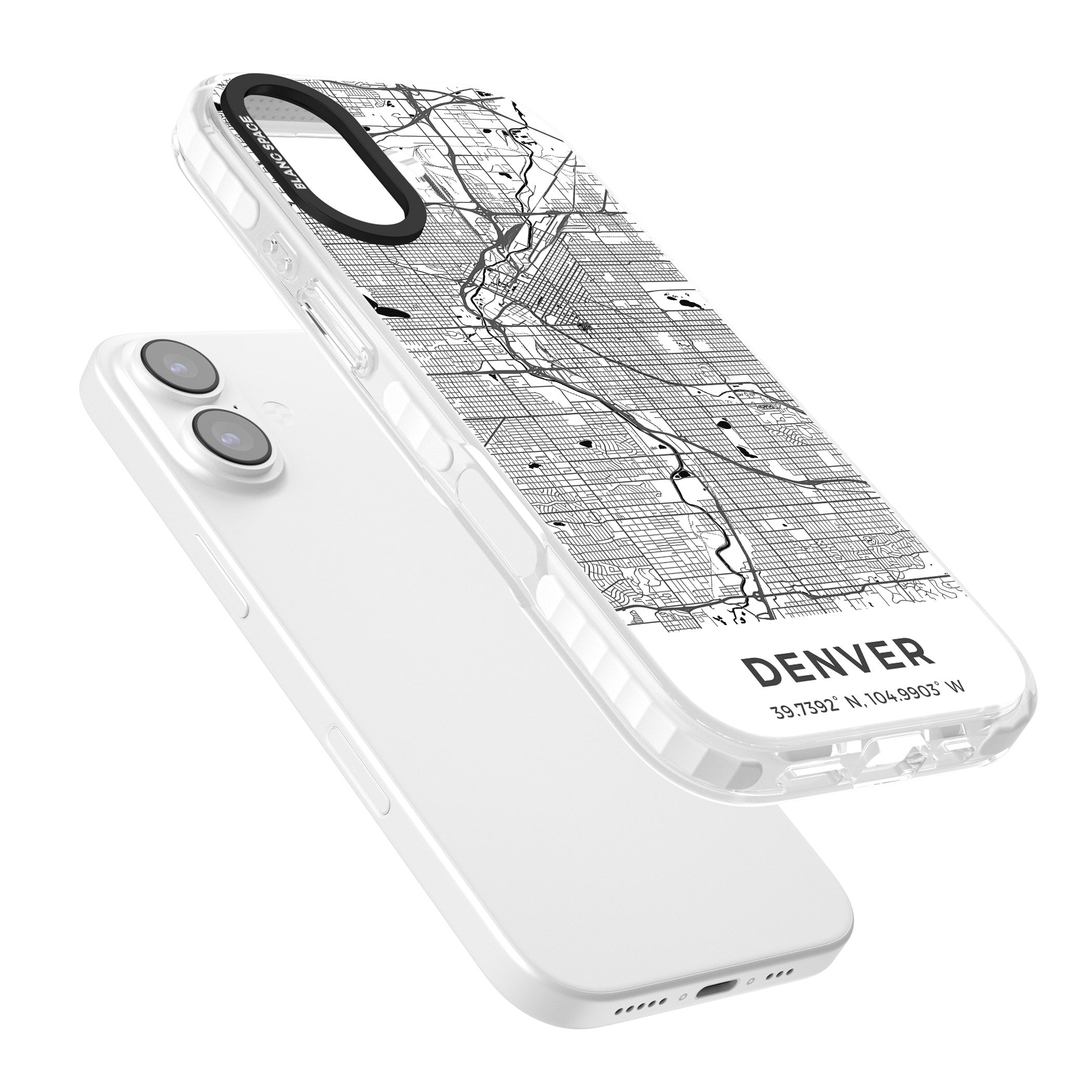 Denver Map iPhone 17 Impact Pro Clear Phone Case Colours