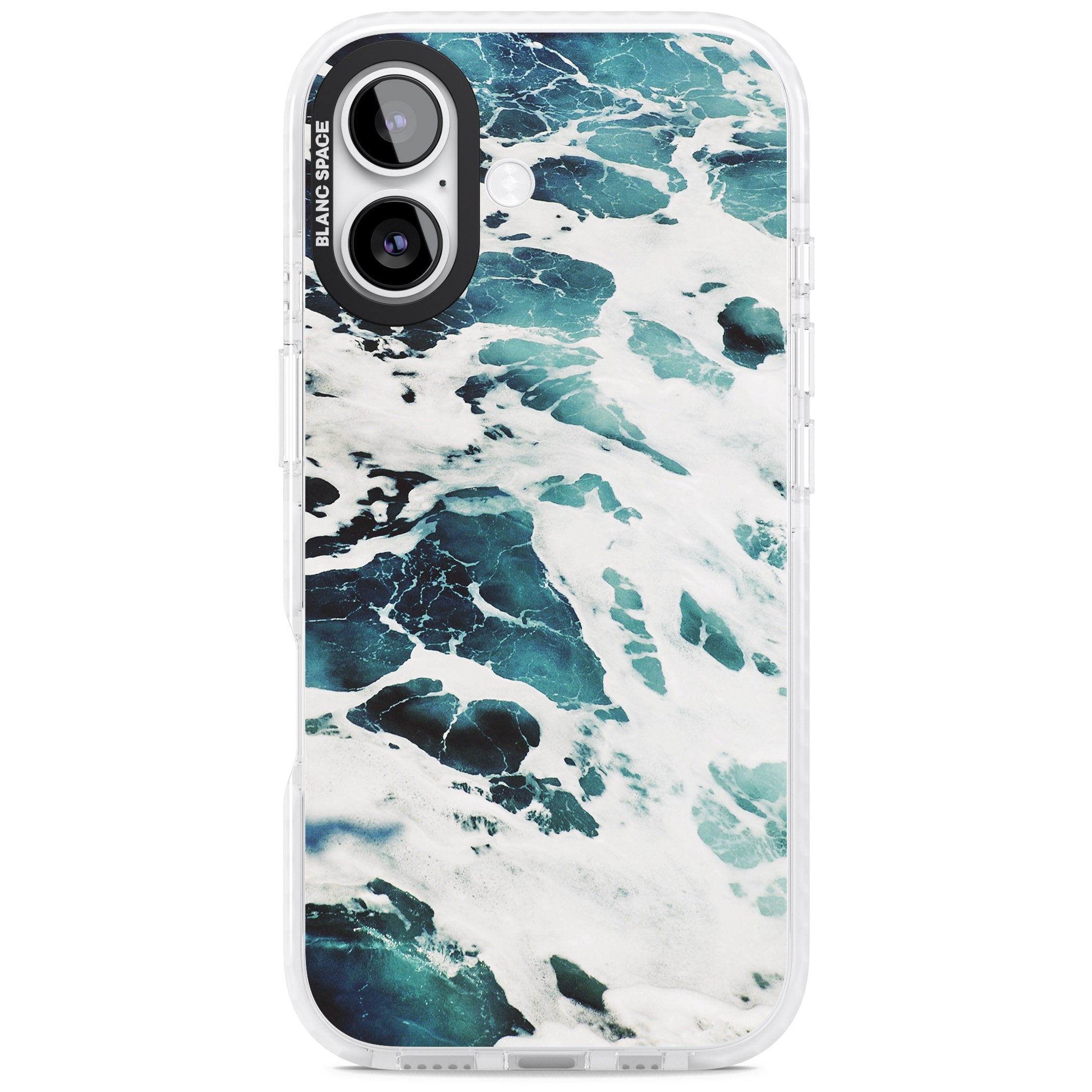 Ocean Surge iPhone 17 Impact Pro Clear Phone Case