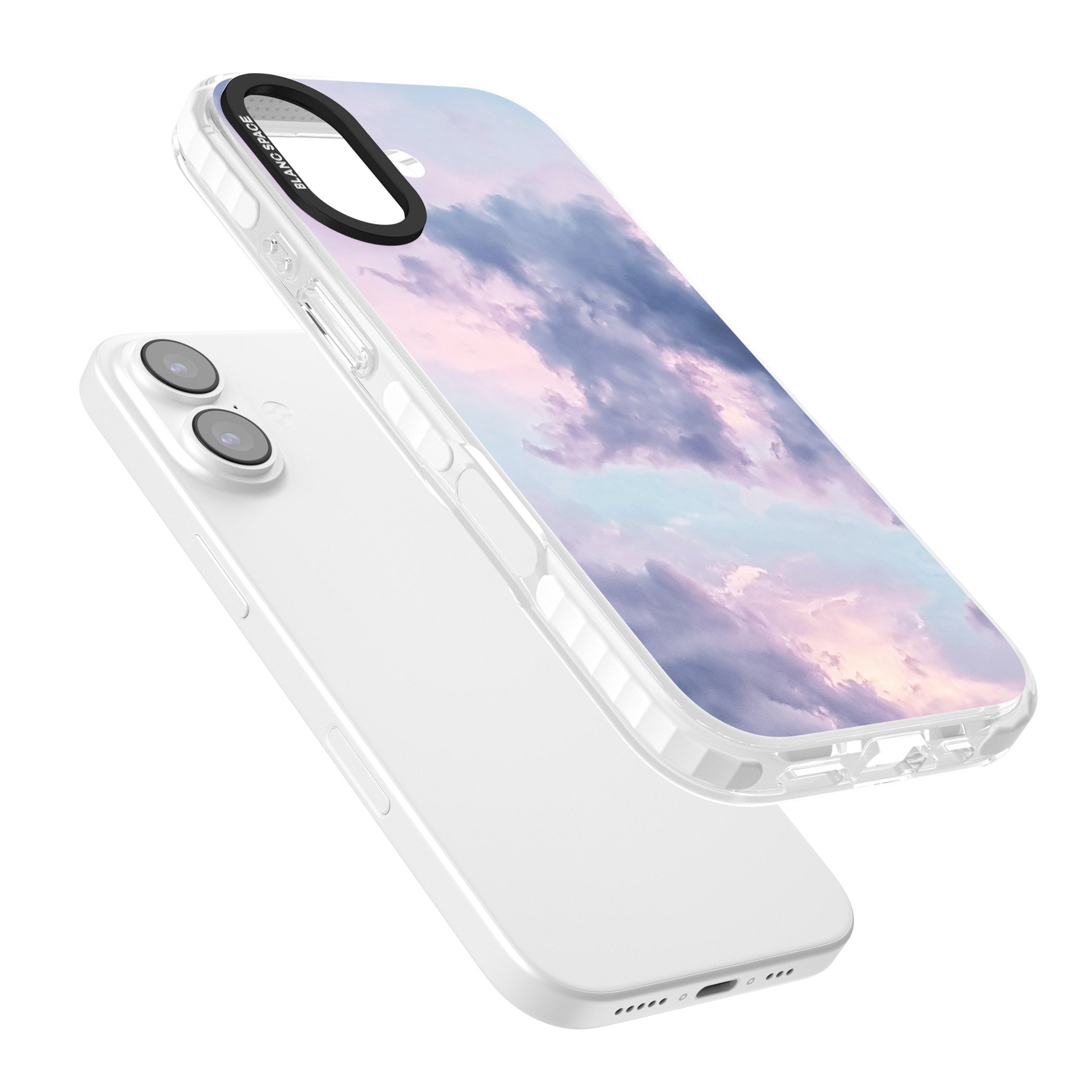 Pastel Sky Clouds iPhone 17 Impact Pro Clear Phone Case Colours