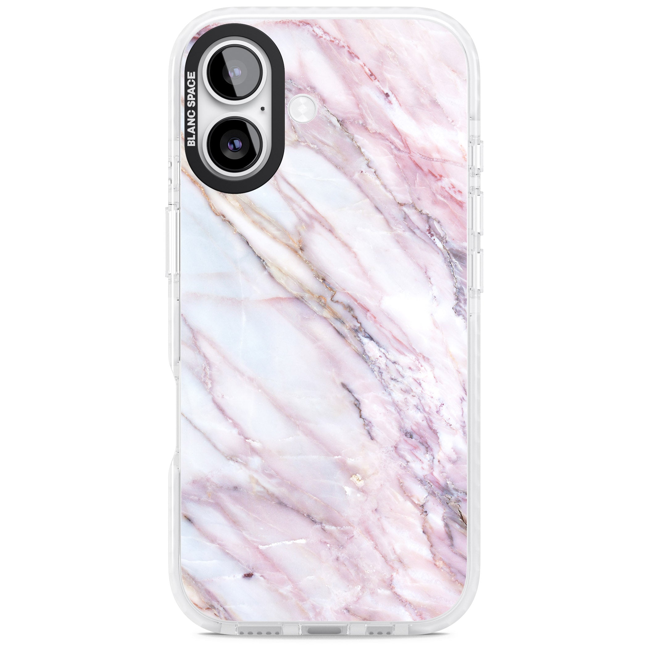 Blush Marble Glow iPhone 17 Impact Pro Clear Phone Case