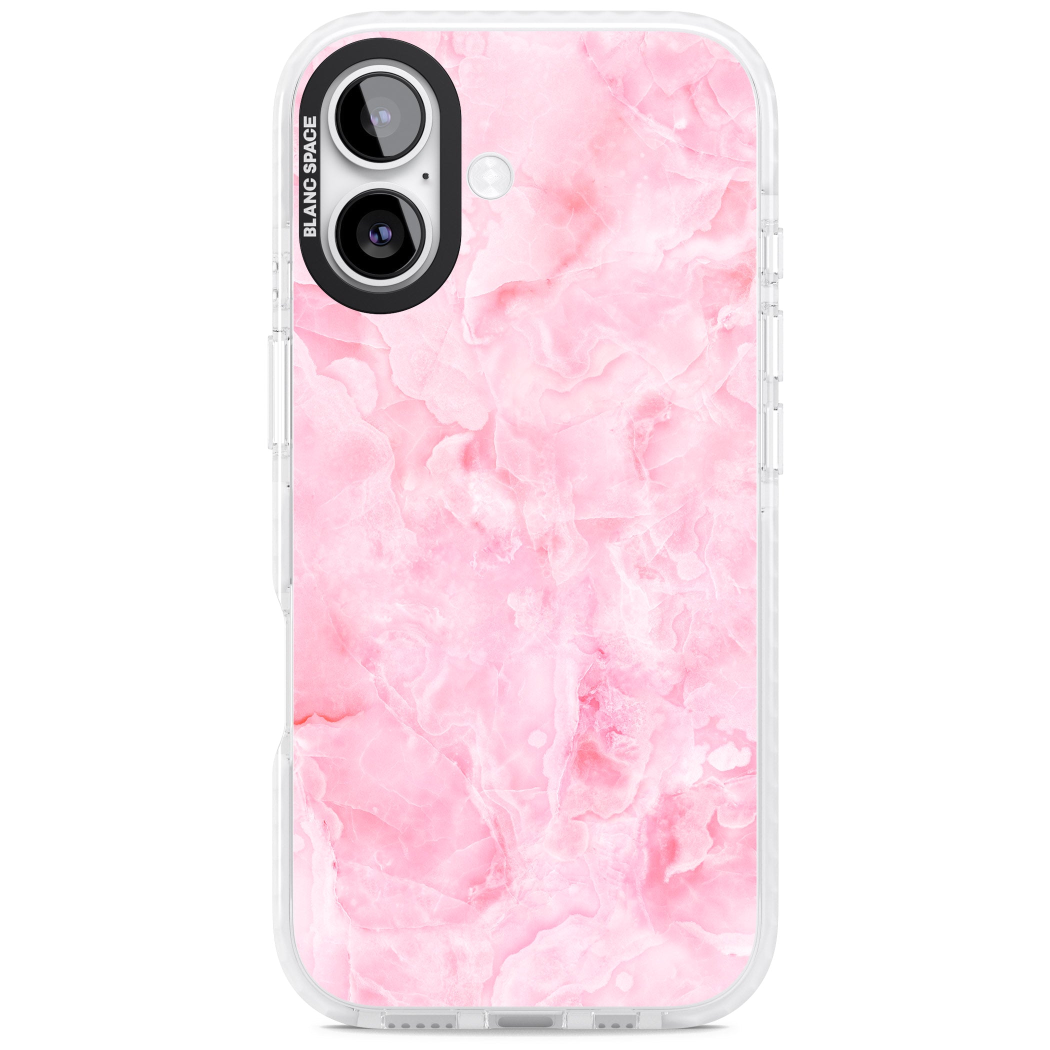 Pink Onyx Marble iPhone 17 Impact Pro Clear Phone Case