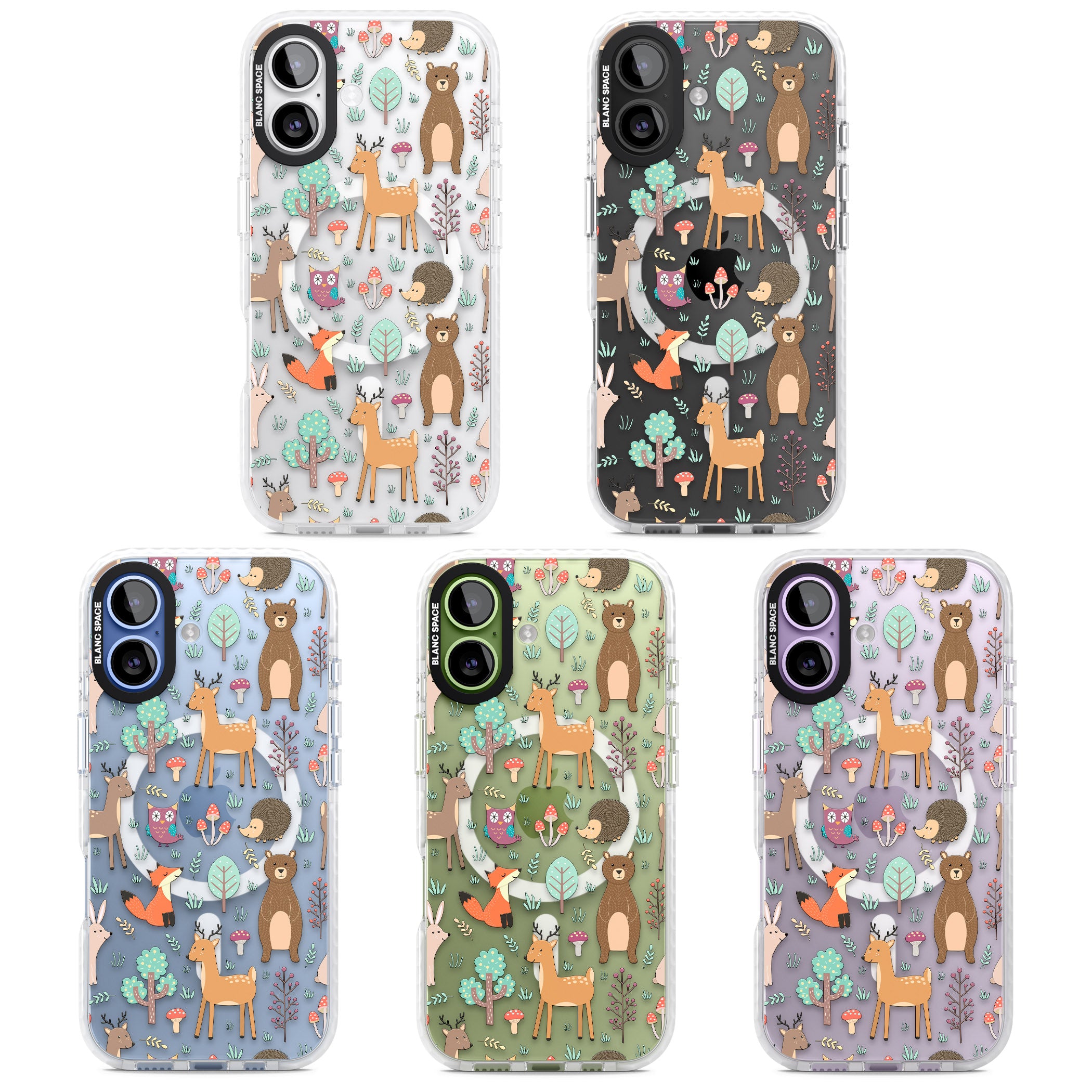 Wildlife Pattern iPhone 17 Impact Pro Clear Phone Case APT Impact Protection