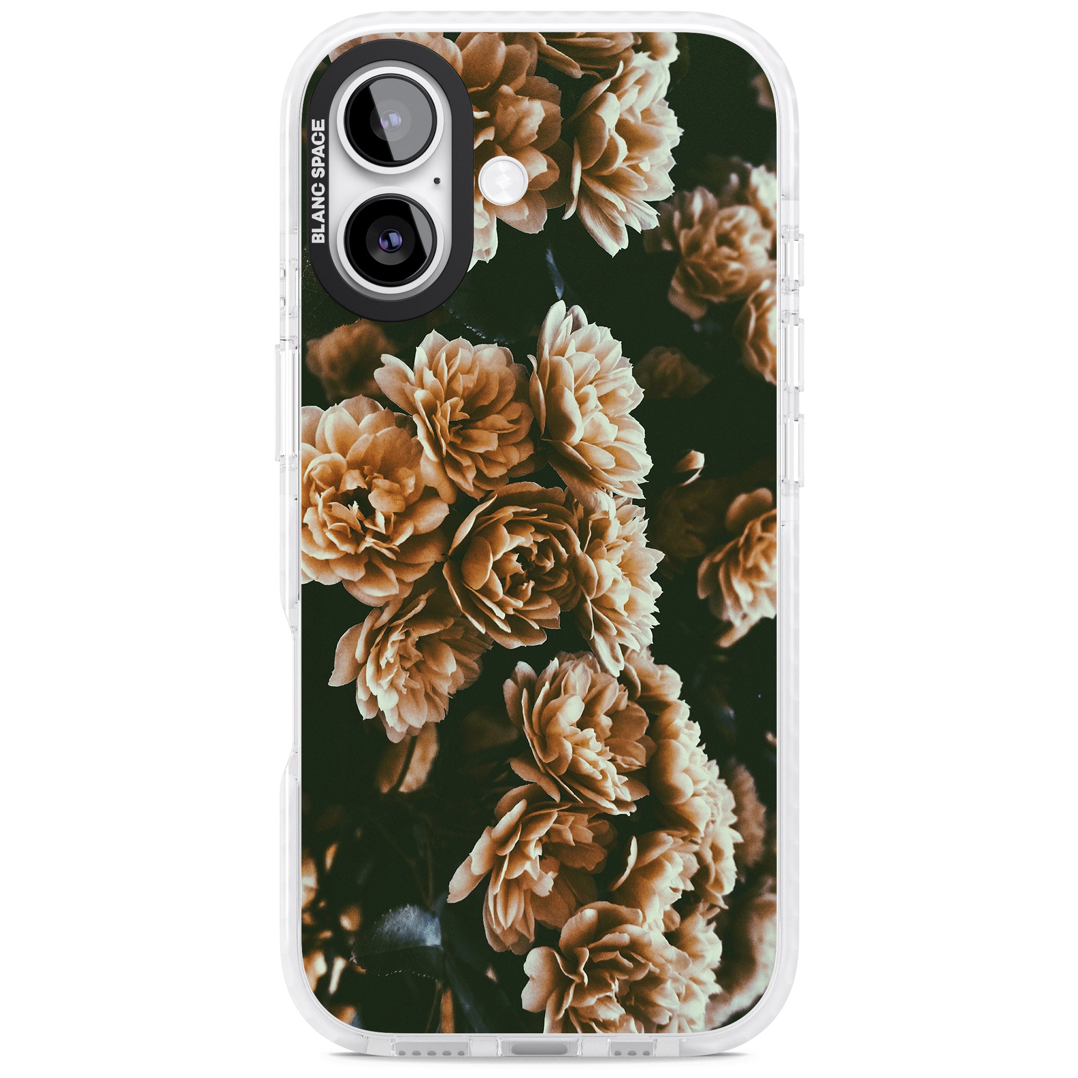 Moody Peony iPhone 17 Impact Pro Clear Phone Case